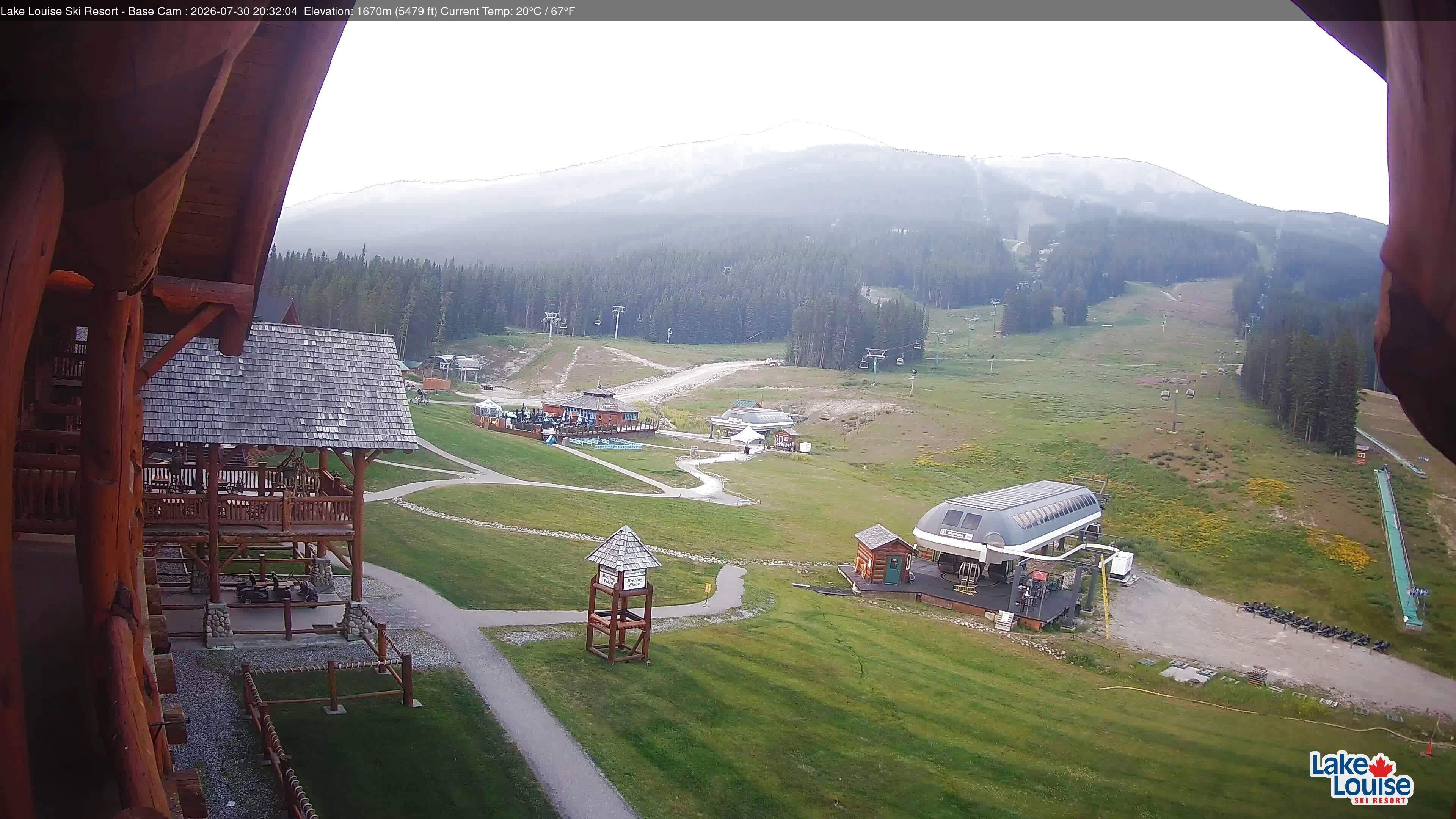 Archiv Foto Webcam Lake Louise: Talstation