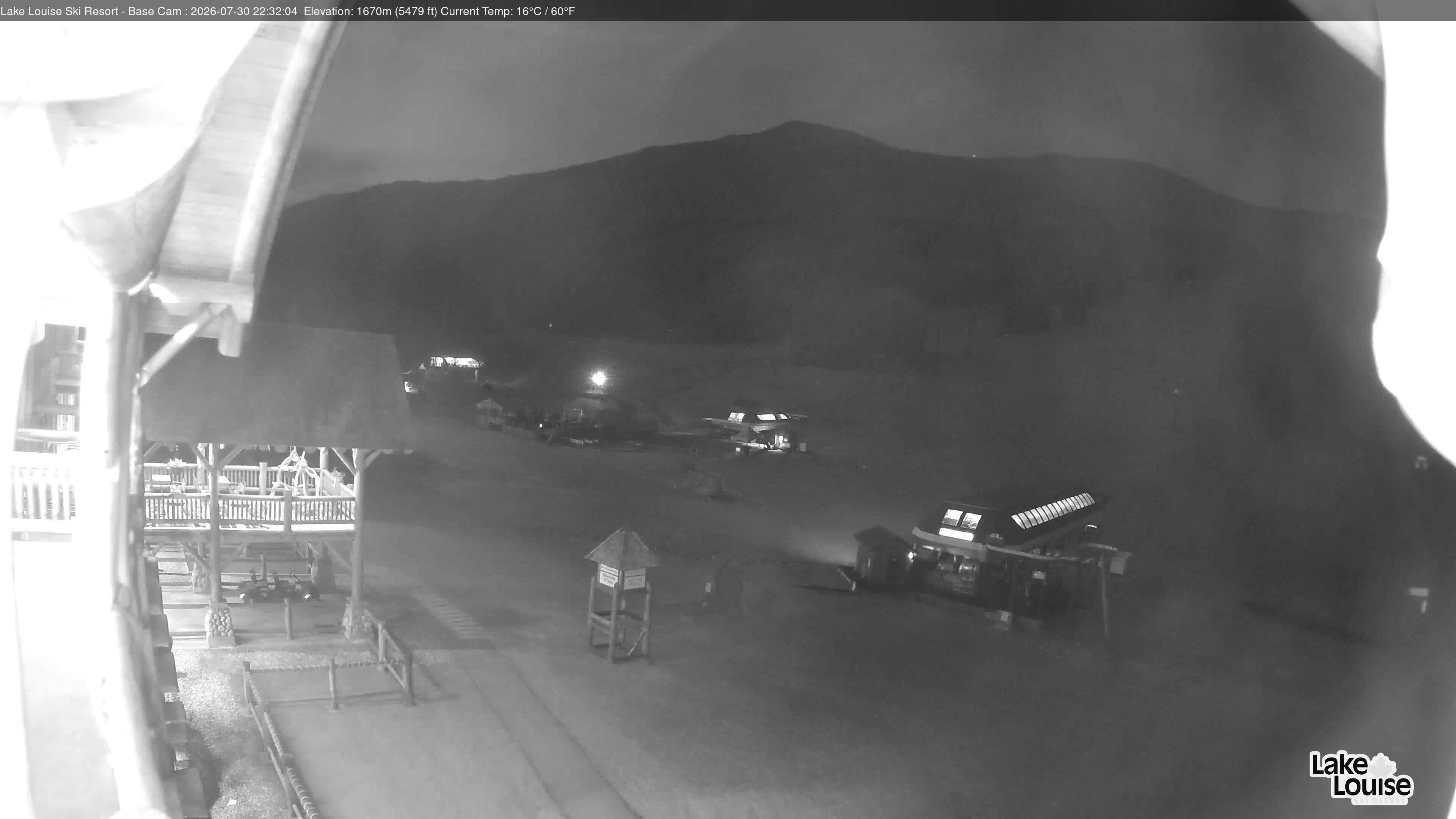 Archiv Foto Webcam Lake Louise: Talstation