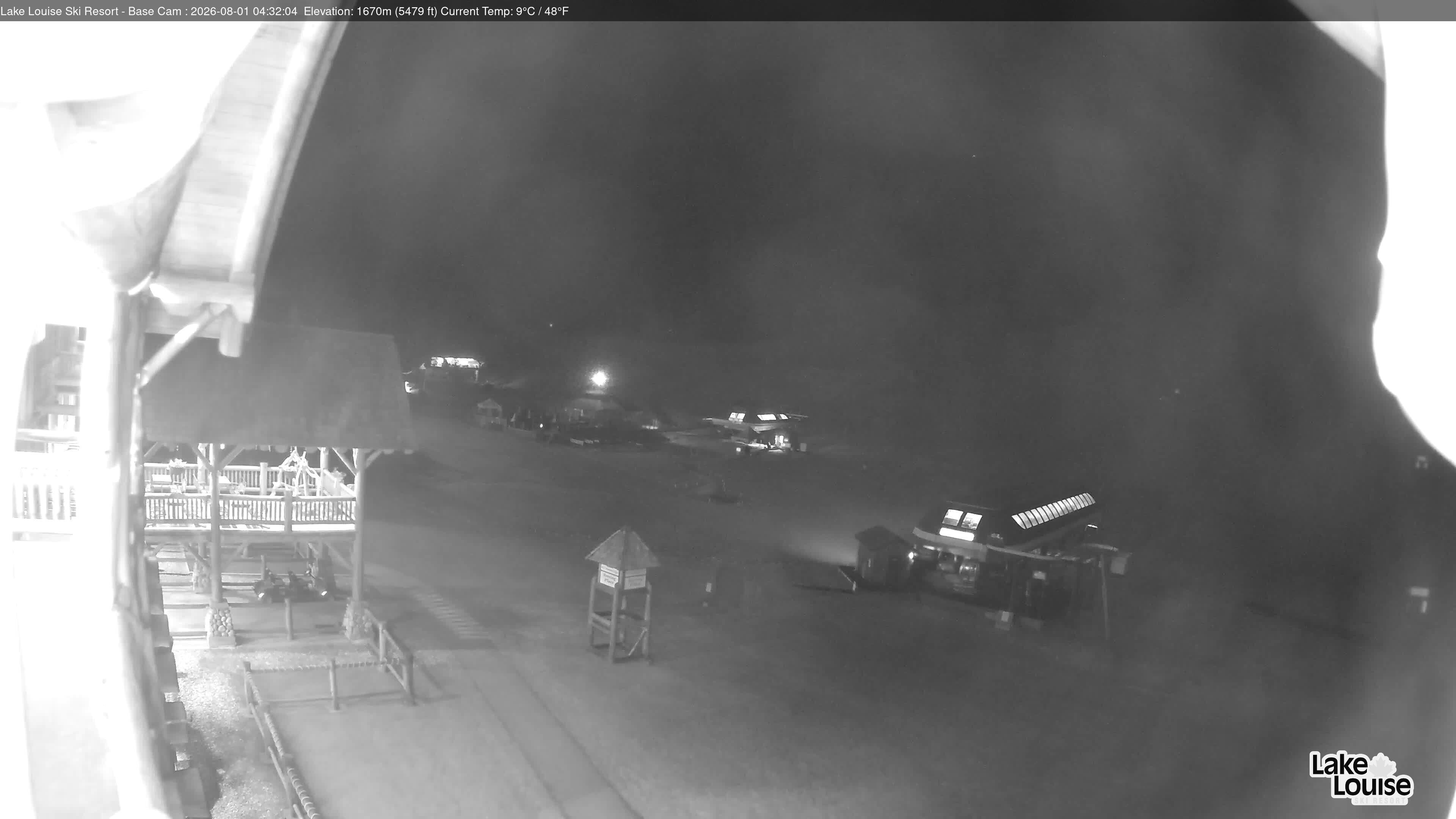 Archiv Foto Webcam Lake Louise: Talstation