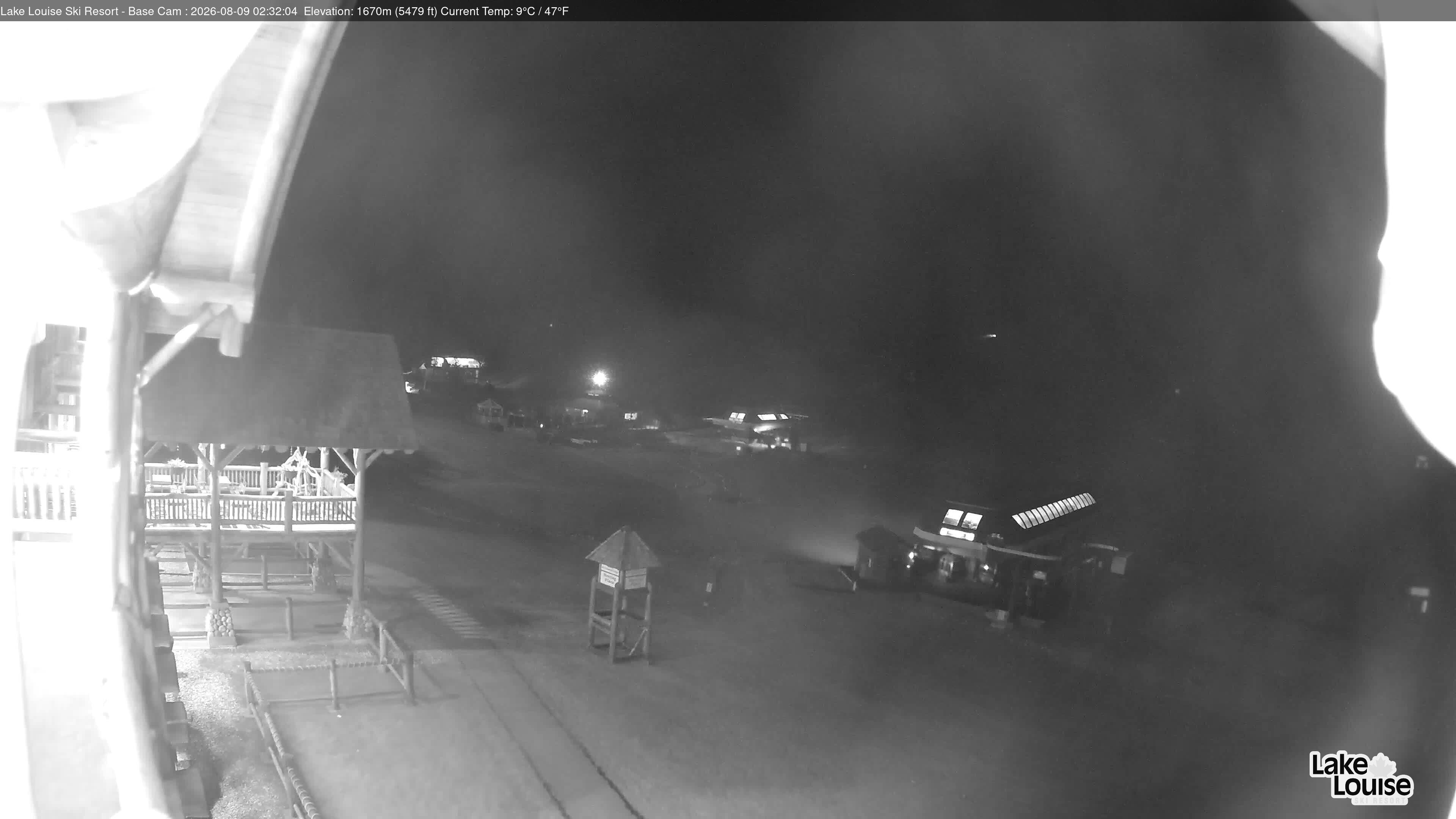 Archiv Foto Webcam Lake Louise: Talstation