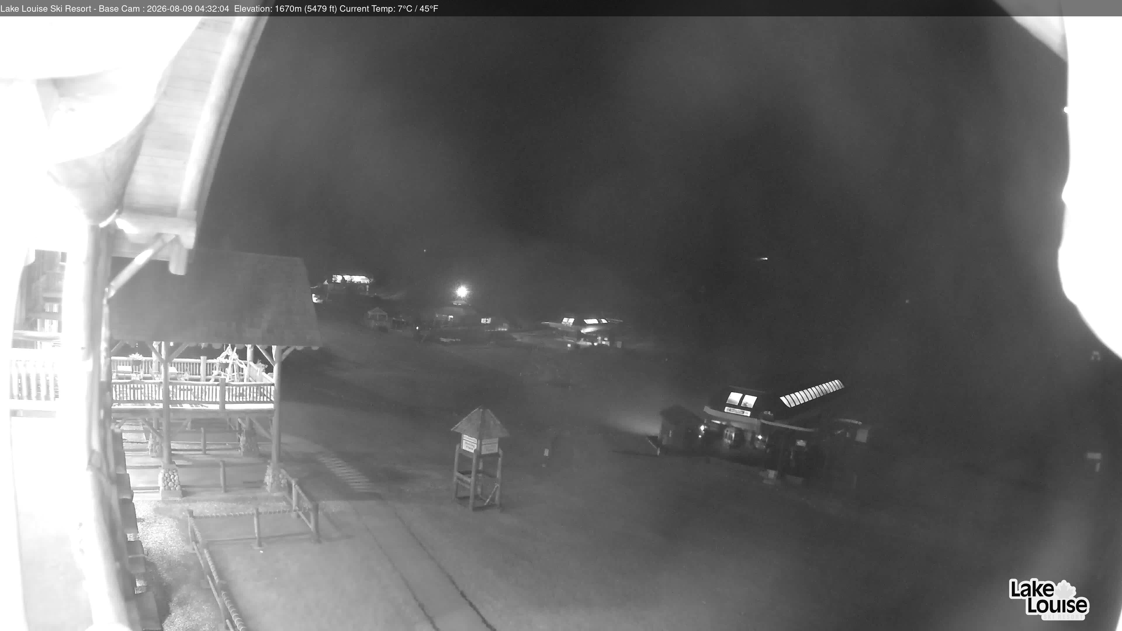 Archiv Foto Webcam Lake Louise: Talstation