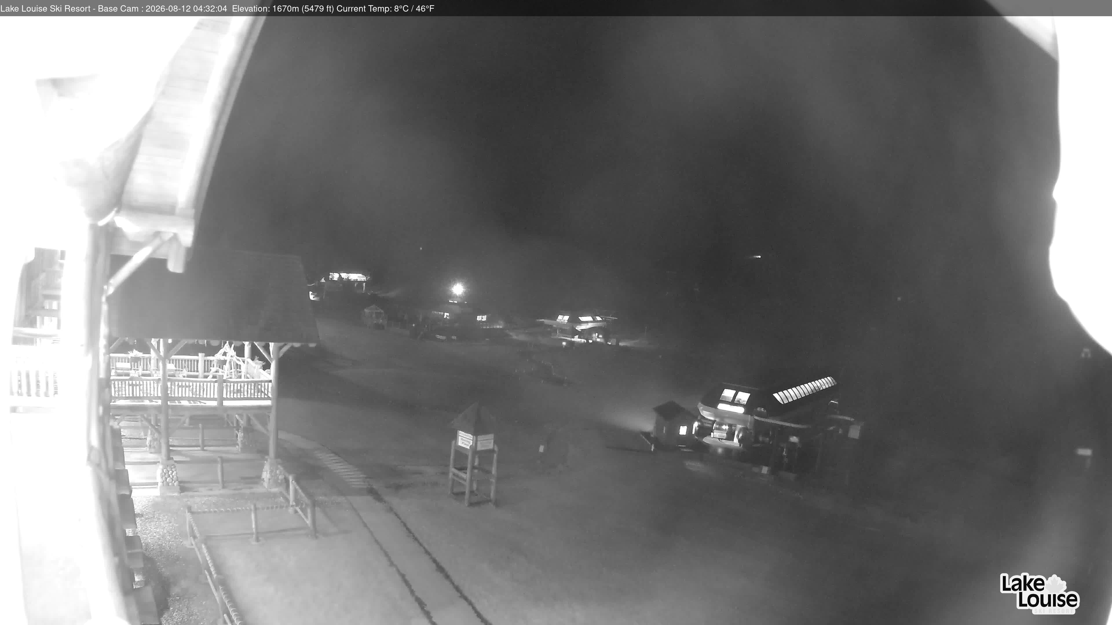 Archived image Webcam Lake Louise: Base Area