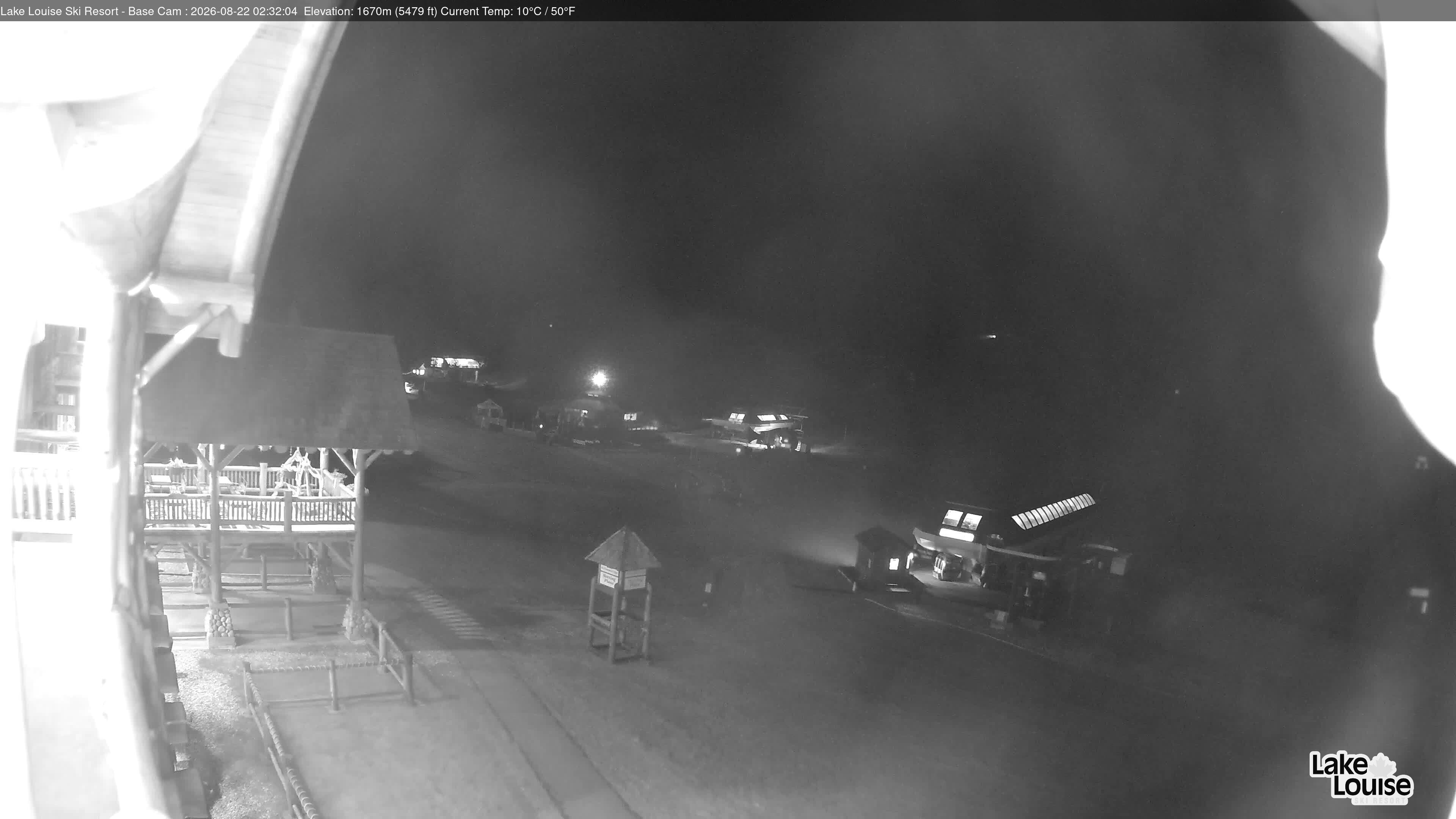 Archiv Foto Webcam Lake Louise: Talstation