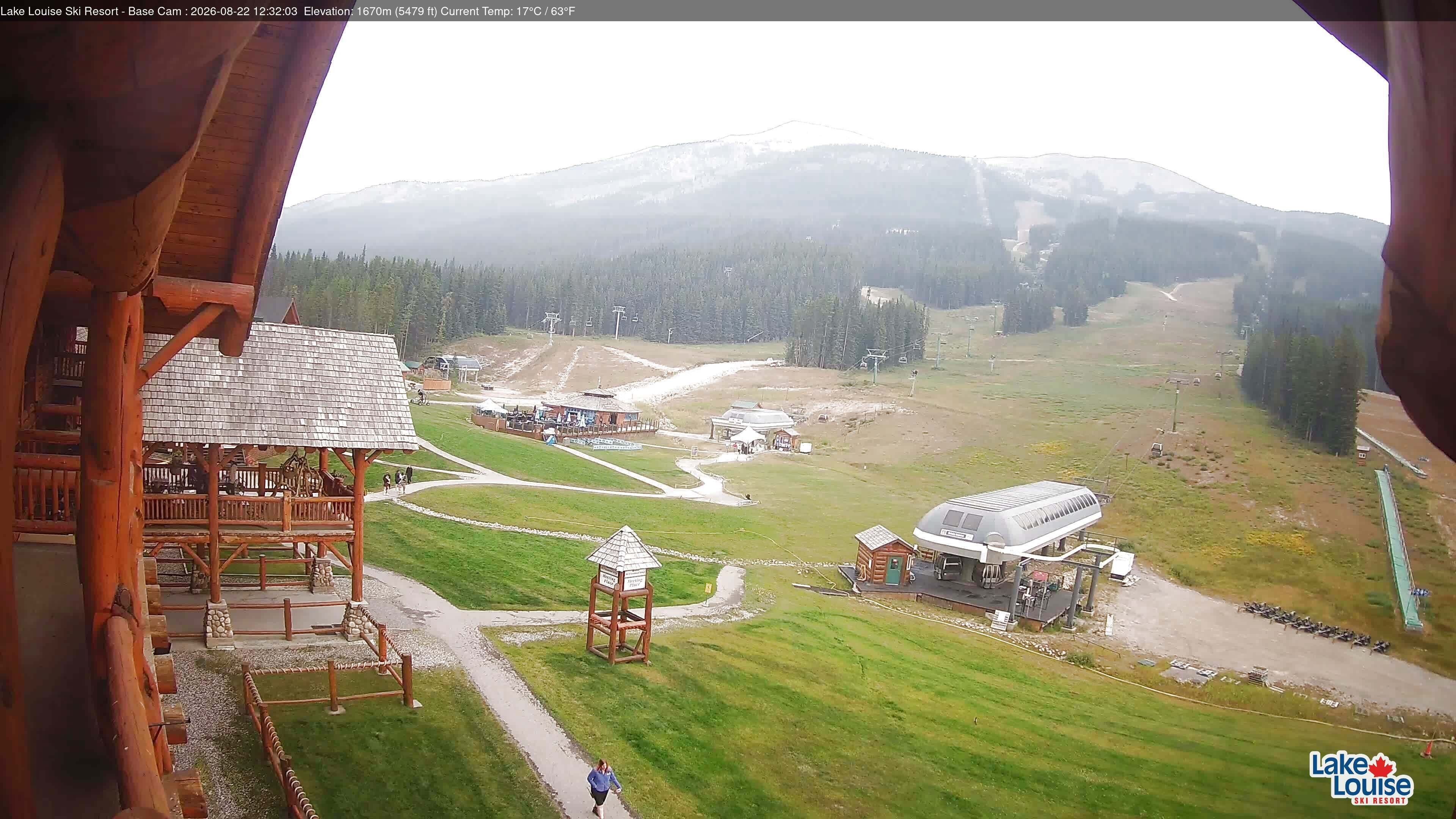 Archiv Foto Webcam Lake Louise: Talstation