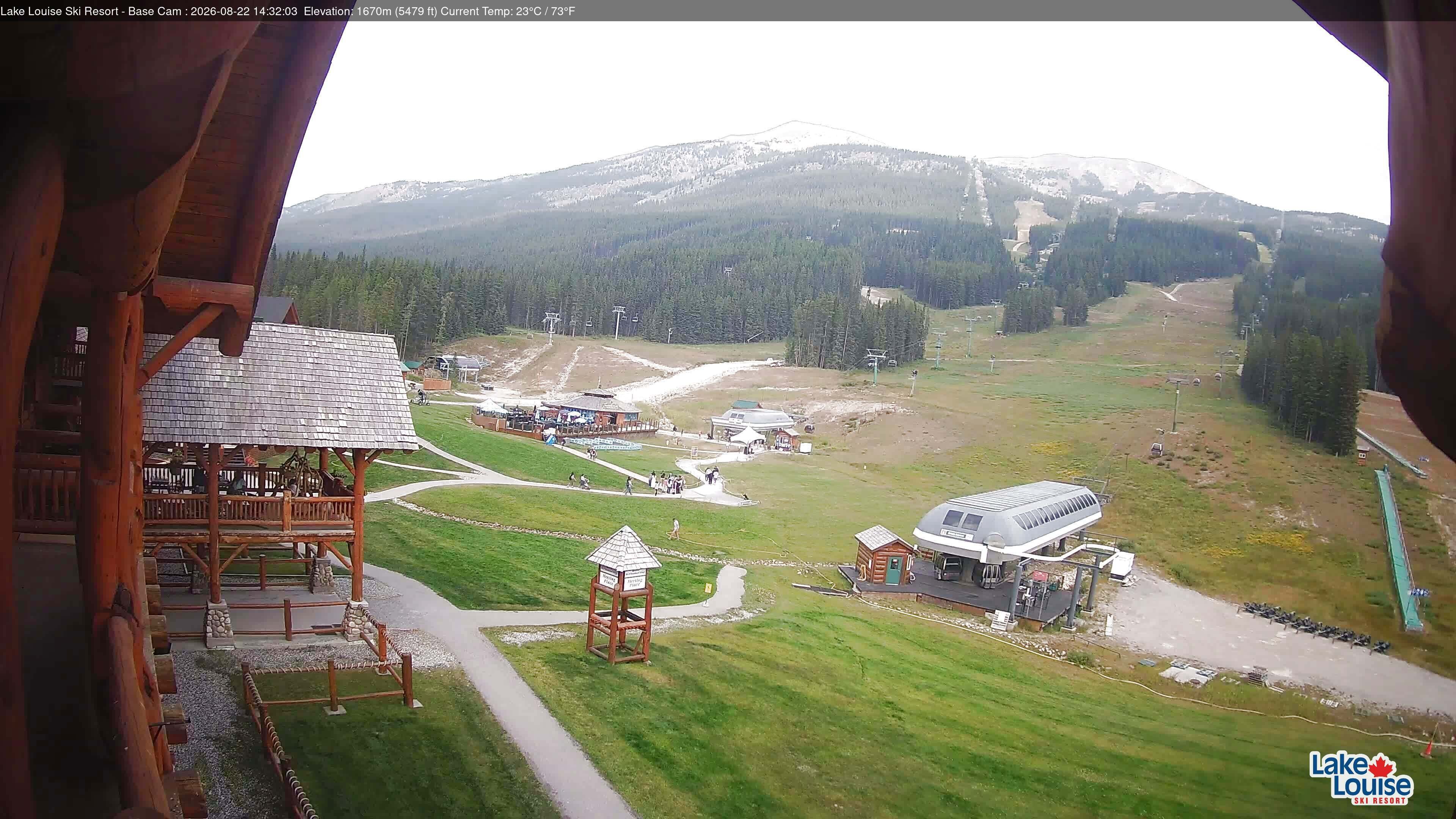 Archiv Foto Webcam Lake Louise: Talstation