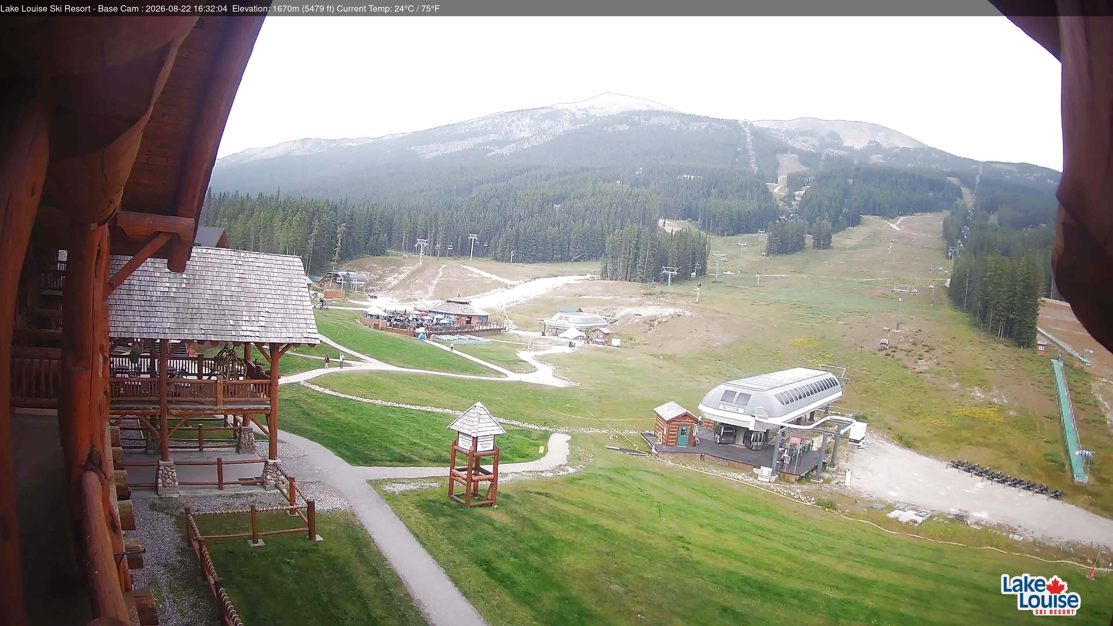 Archiv Foto Webcam Lake Louise: Talstation