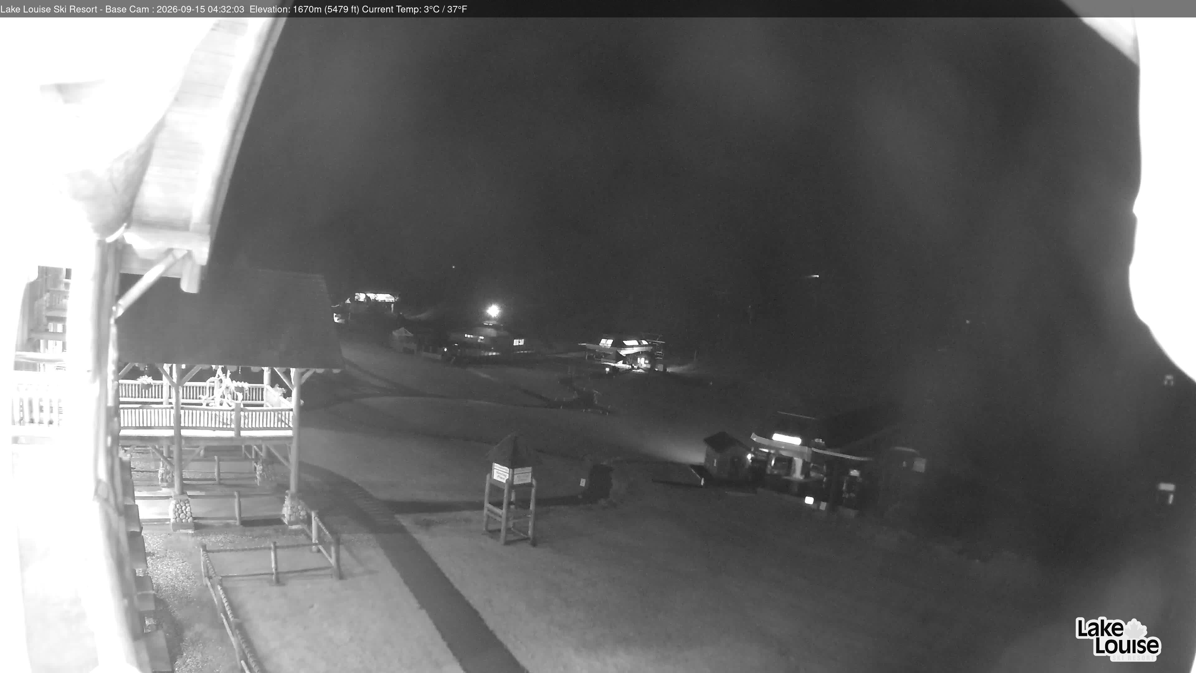 Archiv Foto Webcam Lake Louise: Talstation