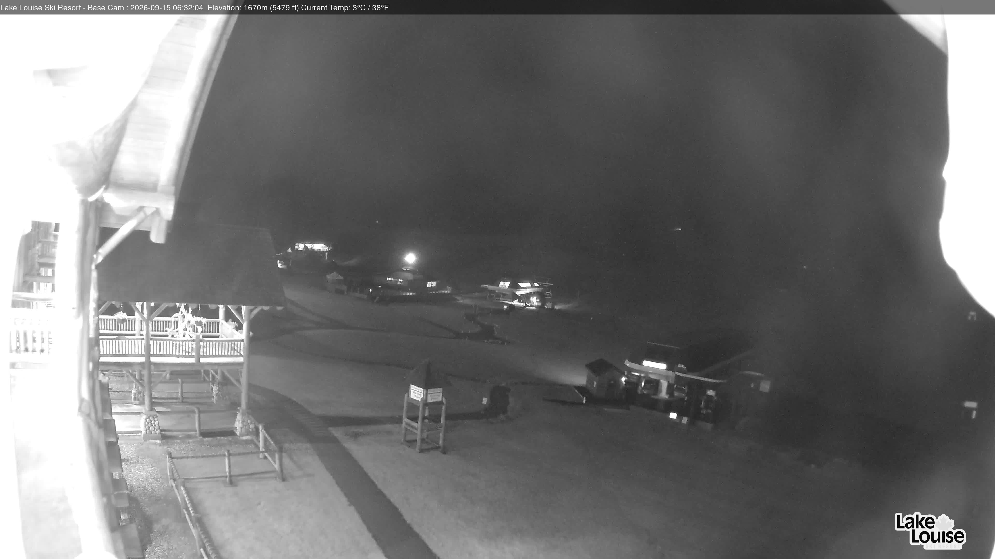 Archiv Foto Webcam Lake Louise: Talstation