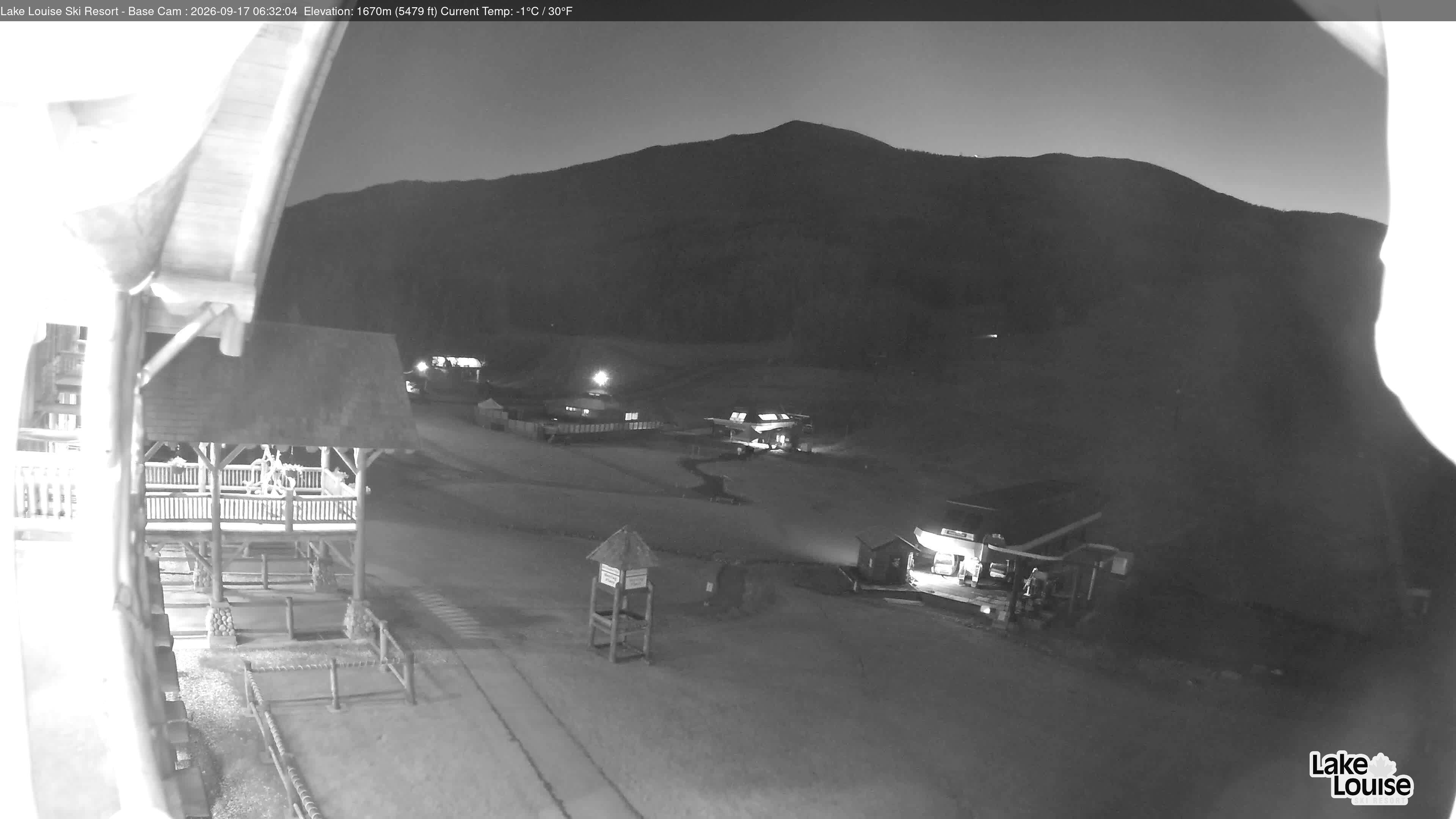Archiv Foto Webcam Lake Louise: Talstation