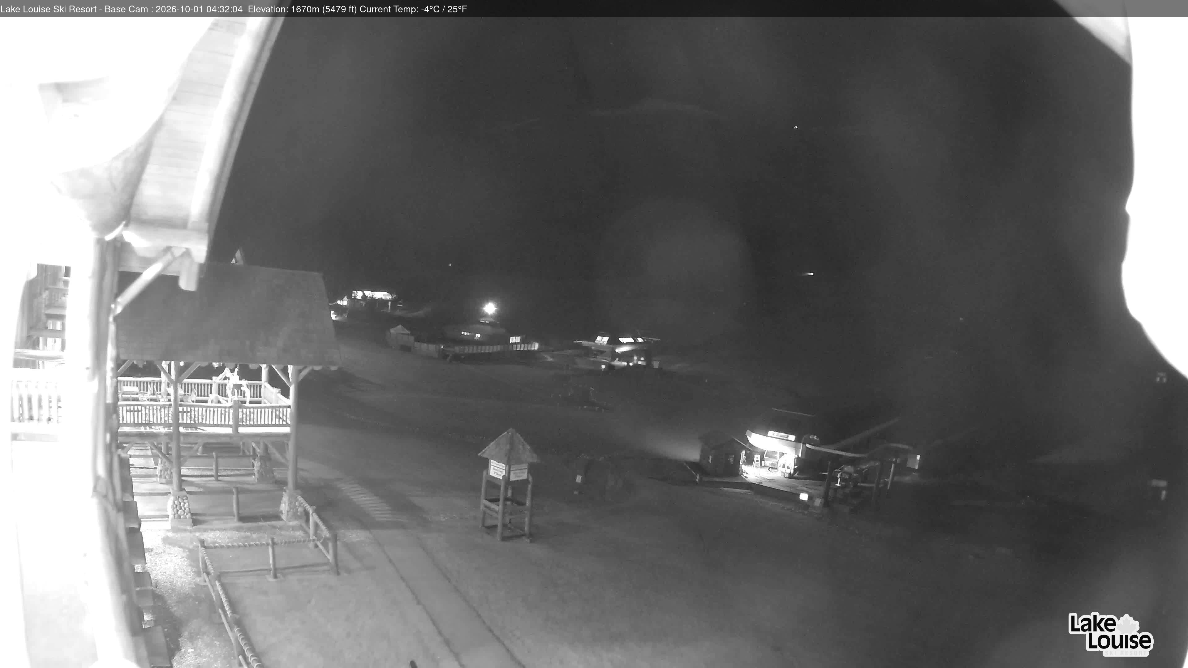 Archiv Foto Webcam Lake Louise: Talstation