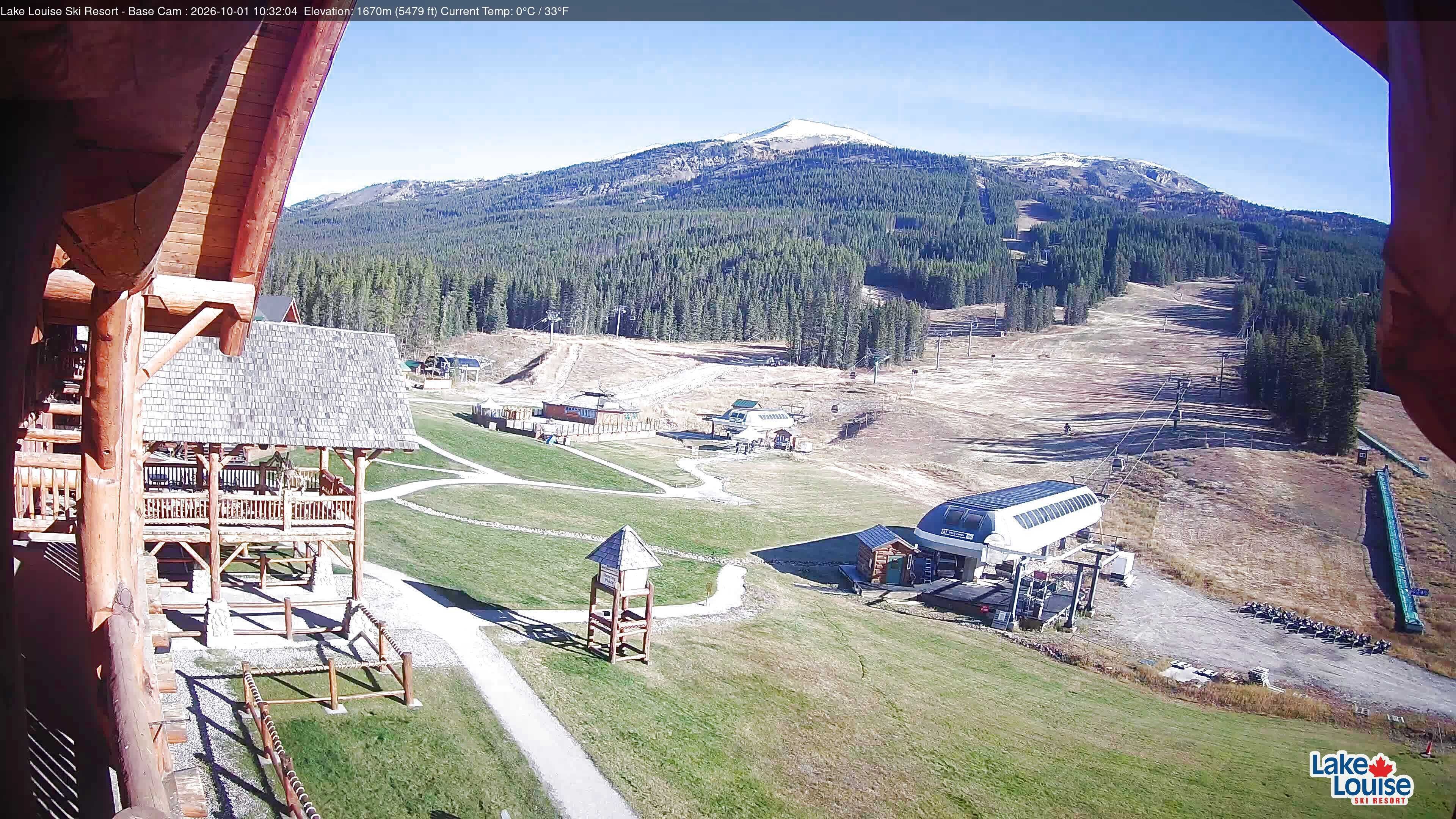 Archiv Foto Webcam Lake Louise: Talstation