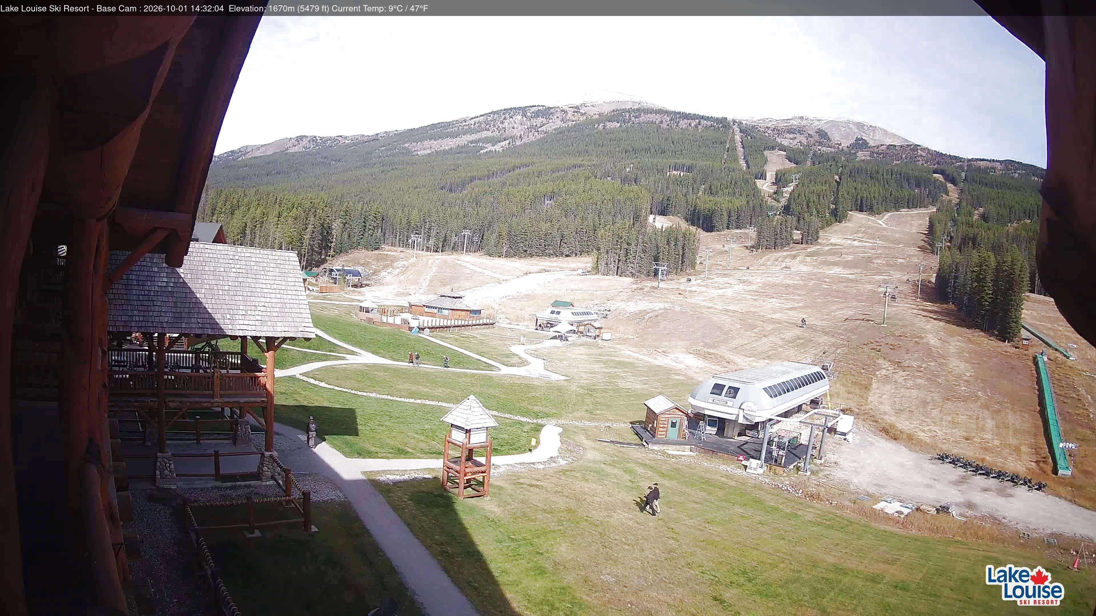 Archiv Foto Webcam Lake Louise: Talstation
