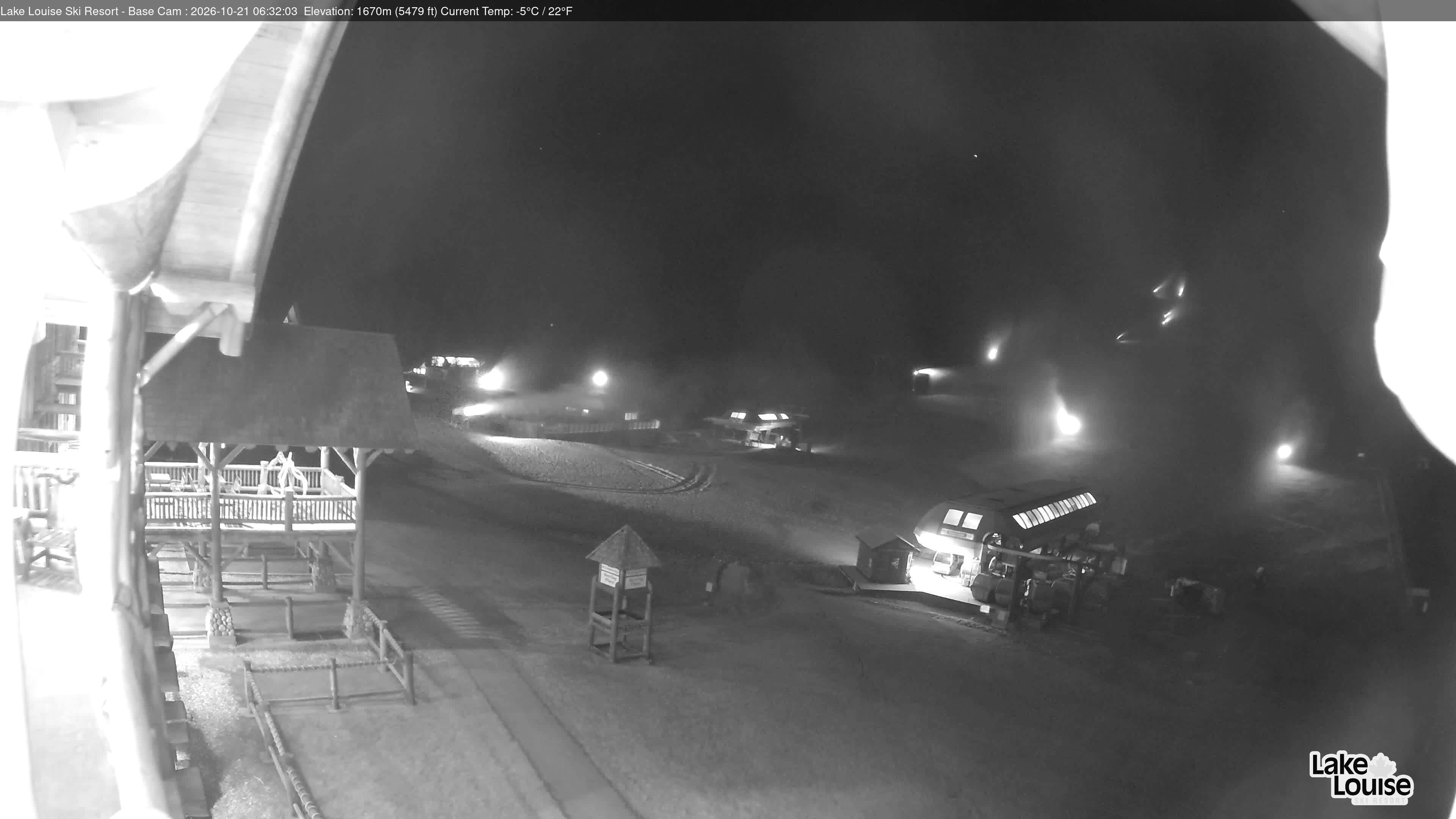 Archiv Foto Webcam Lake Louise: Talstation