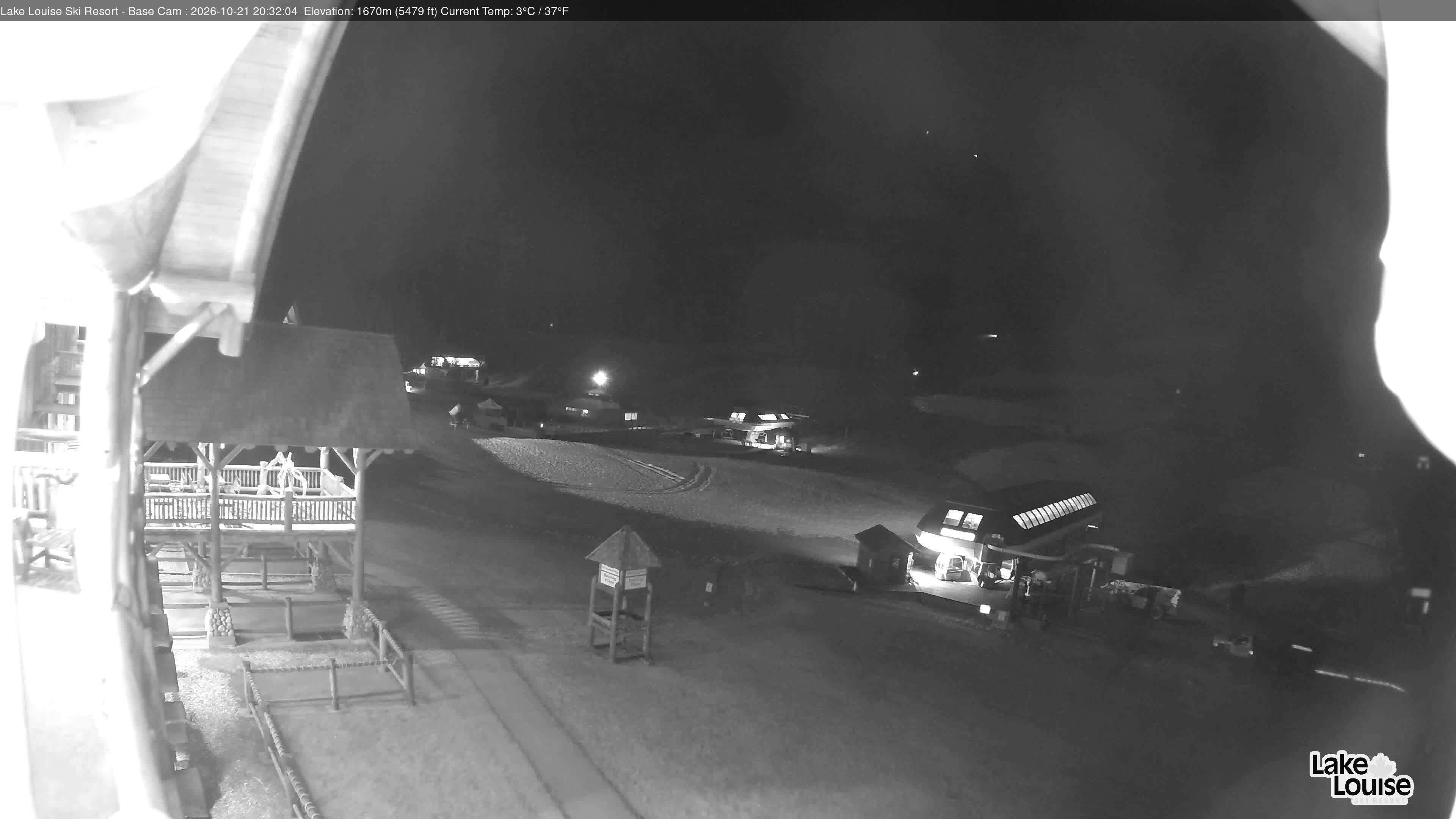 Archiv Foto Webcam Lake Louise: Talstation