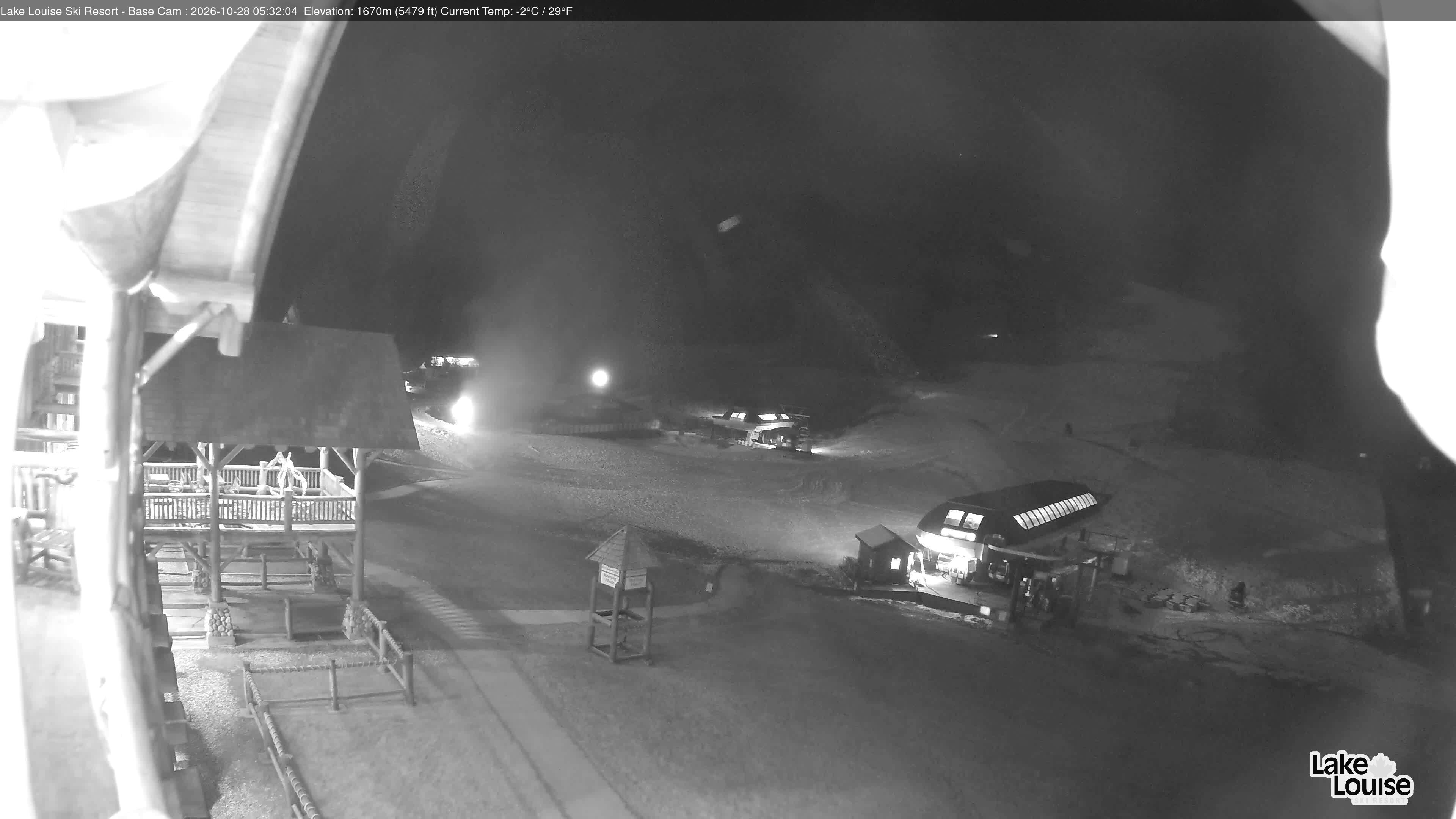 Archiv Foto Webcam Lake Louise: Talstation