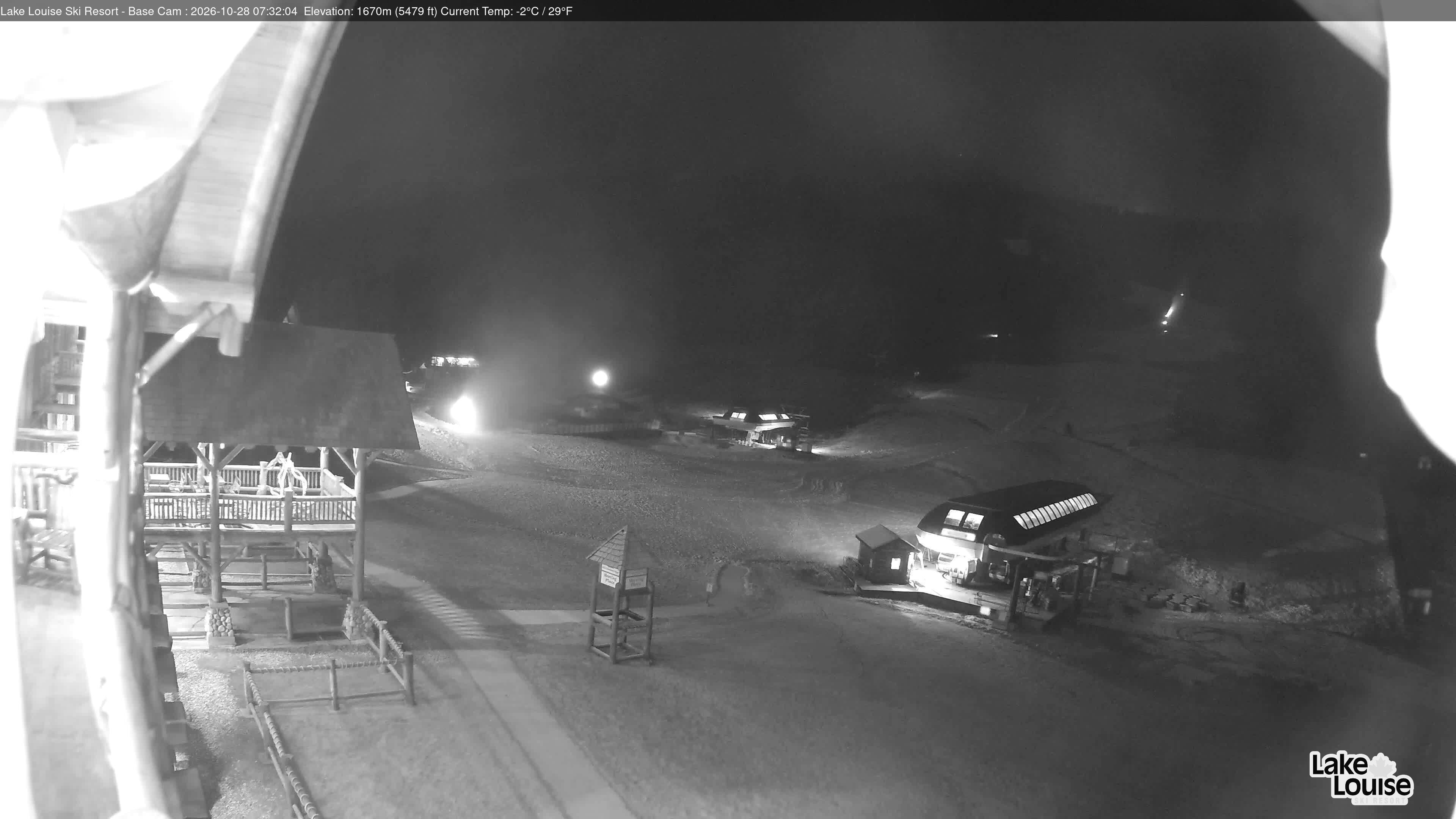 Archiv Foto Webcam Lake Louise: Talstation