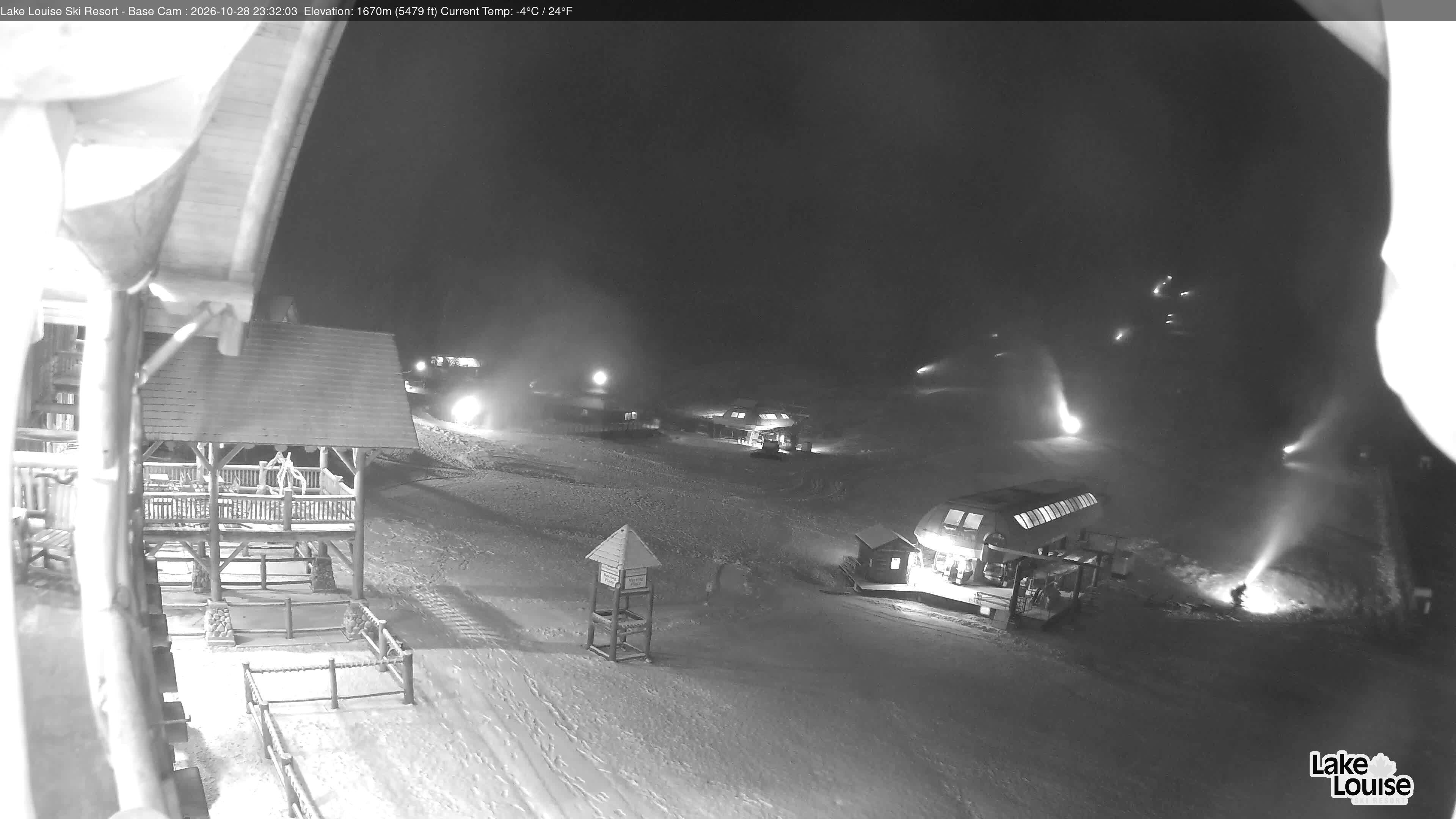 Archiv Foto Webcam Lake Louise: Talstation