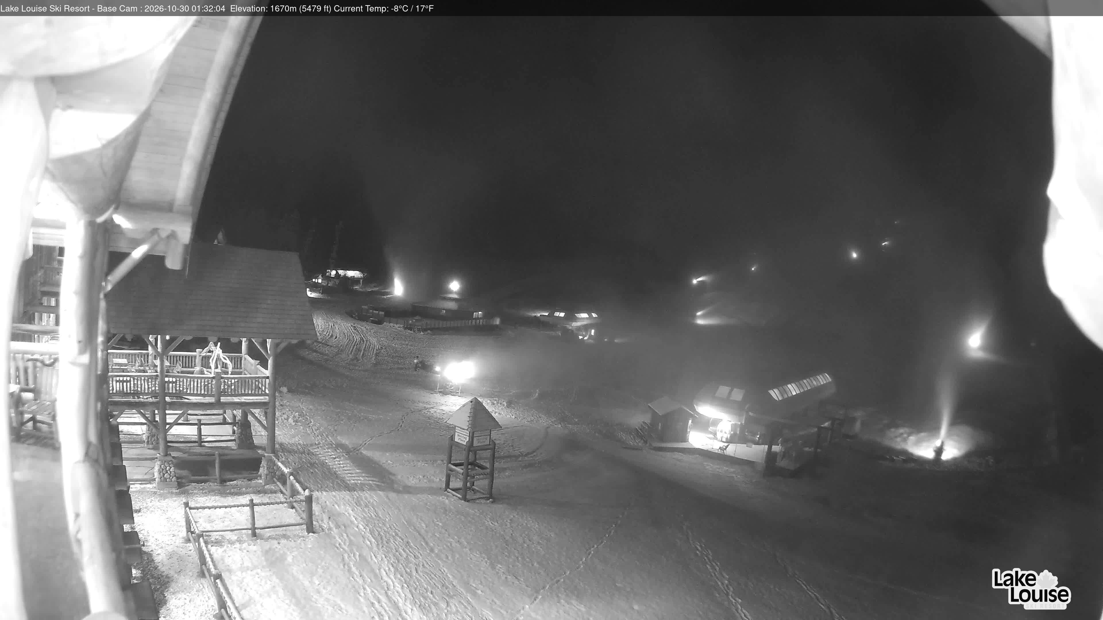 Archiv Foto Webcam Lake Louise: Talstation