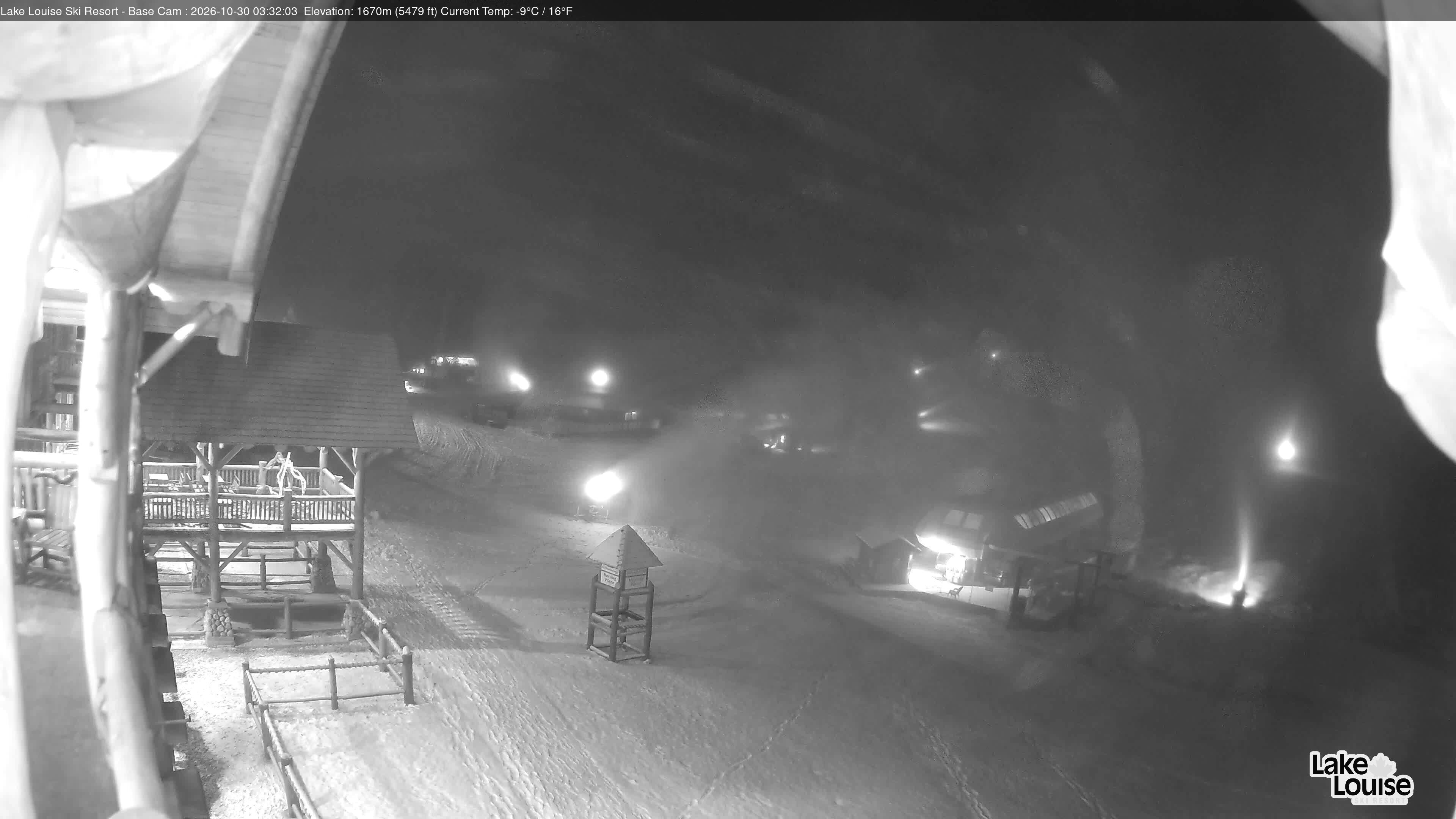 Archiv Foto Webcam Lake Louise: Talstation