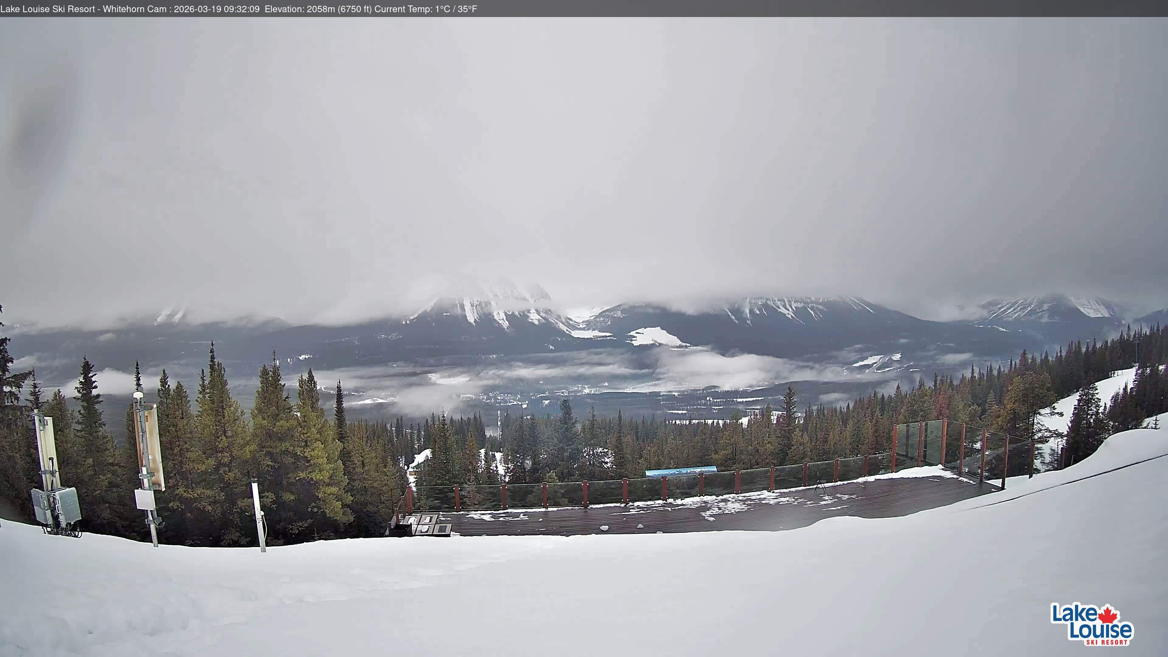 Archiv Foto Webcam Whitehorn Lodge (2.058m)