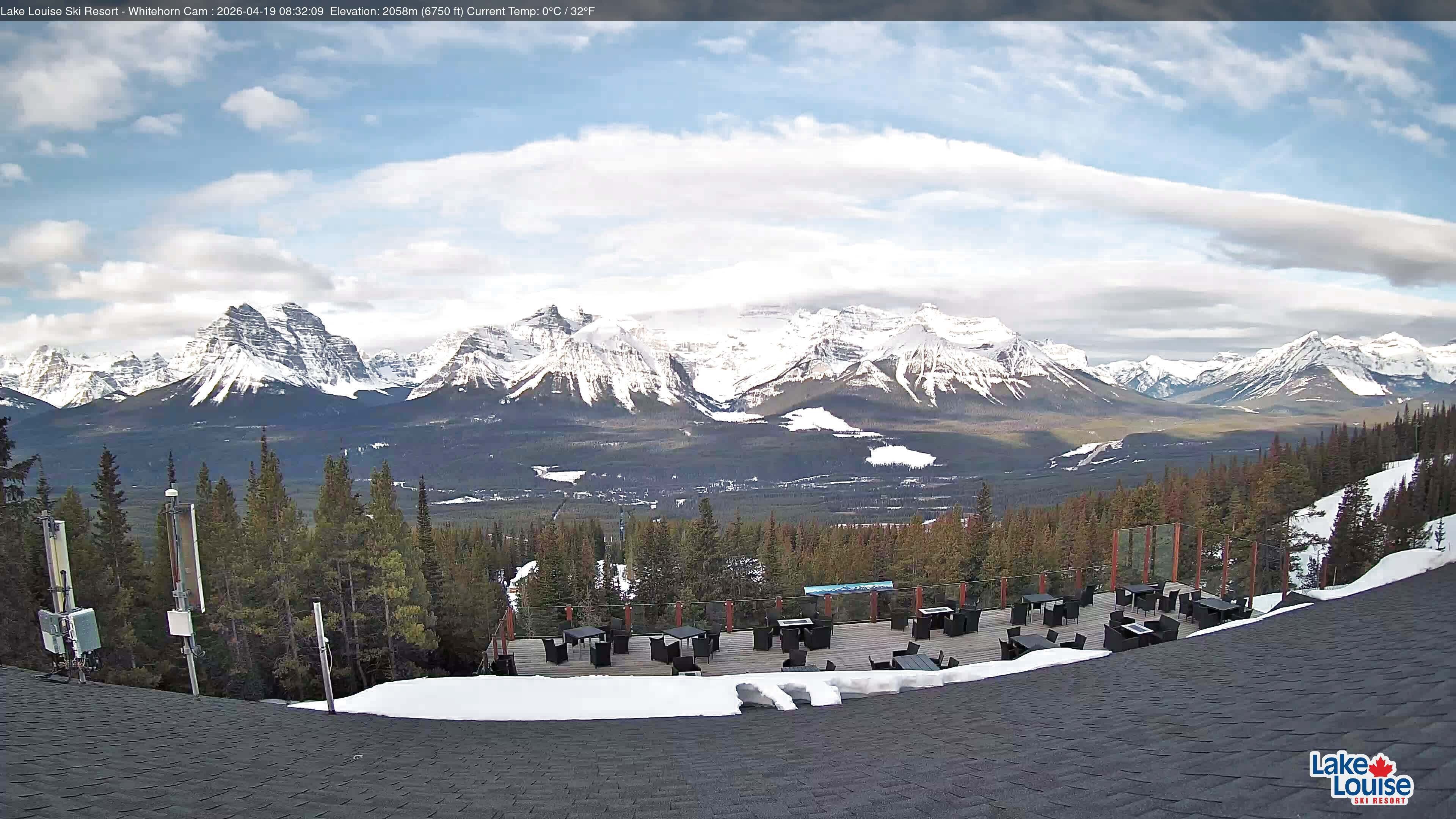 Archived image Webcam Whitehorn Lodge (2.058m)