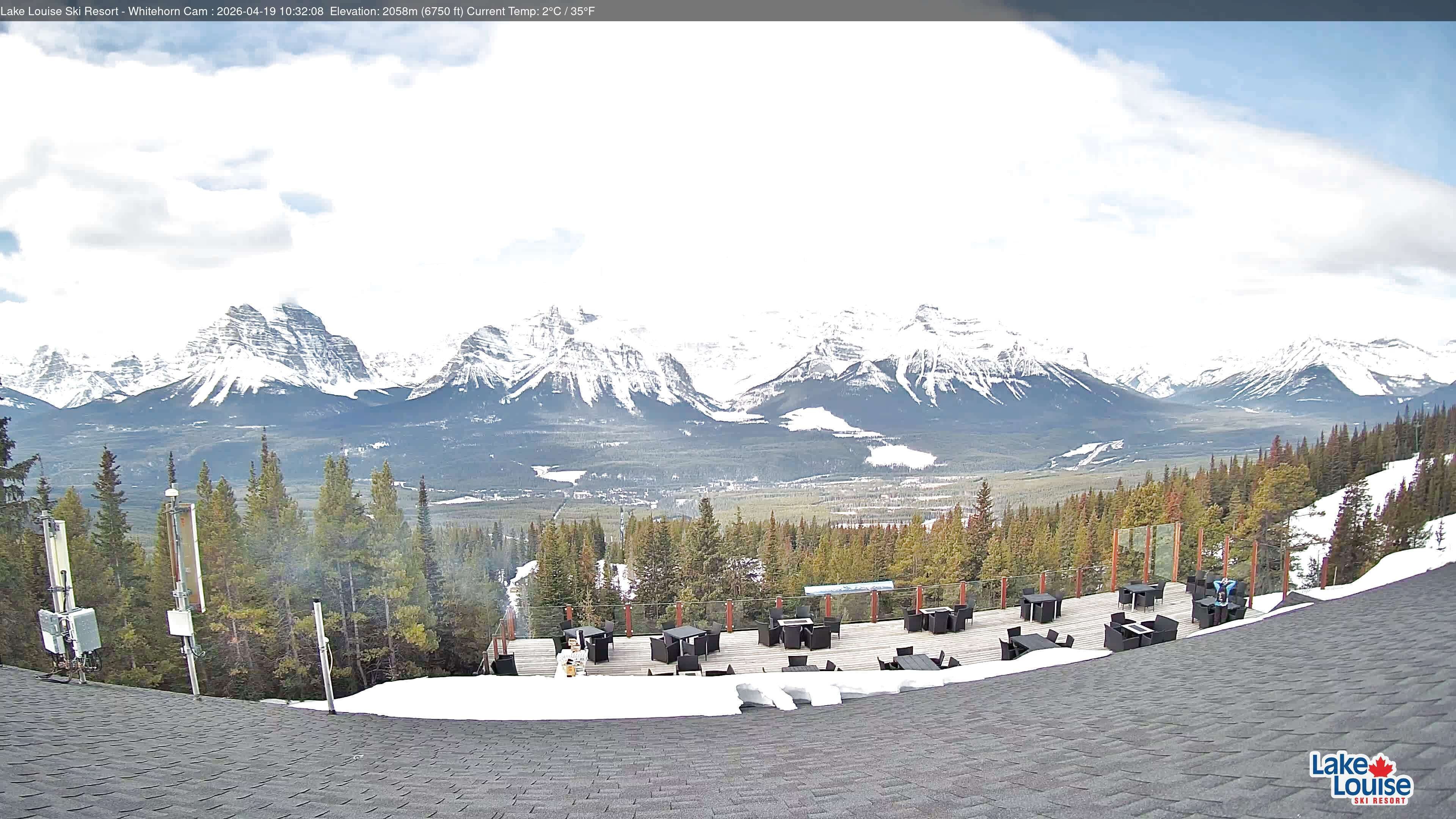 Archived image Webcam Whitehorn Lodge (2.058m)
