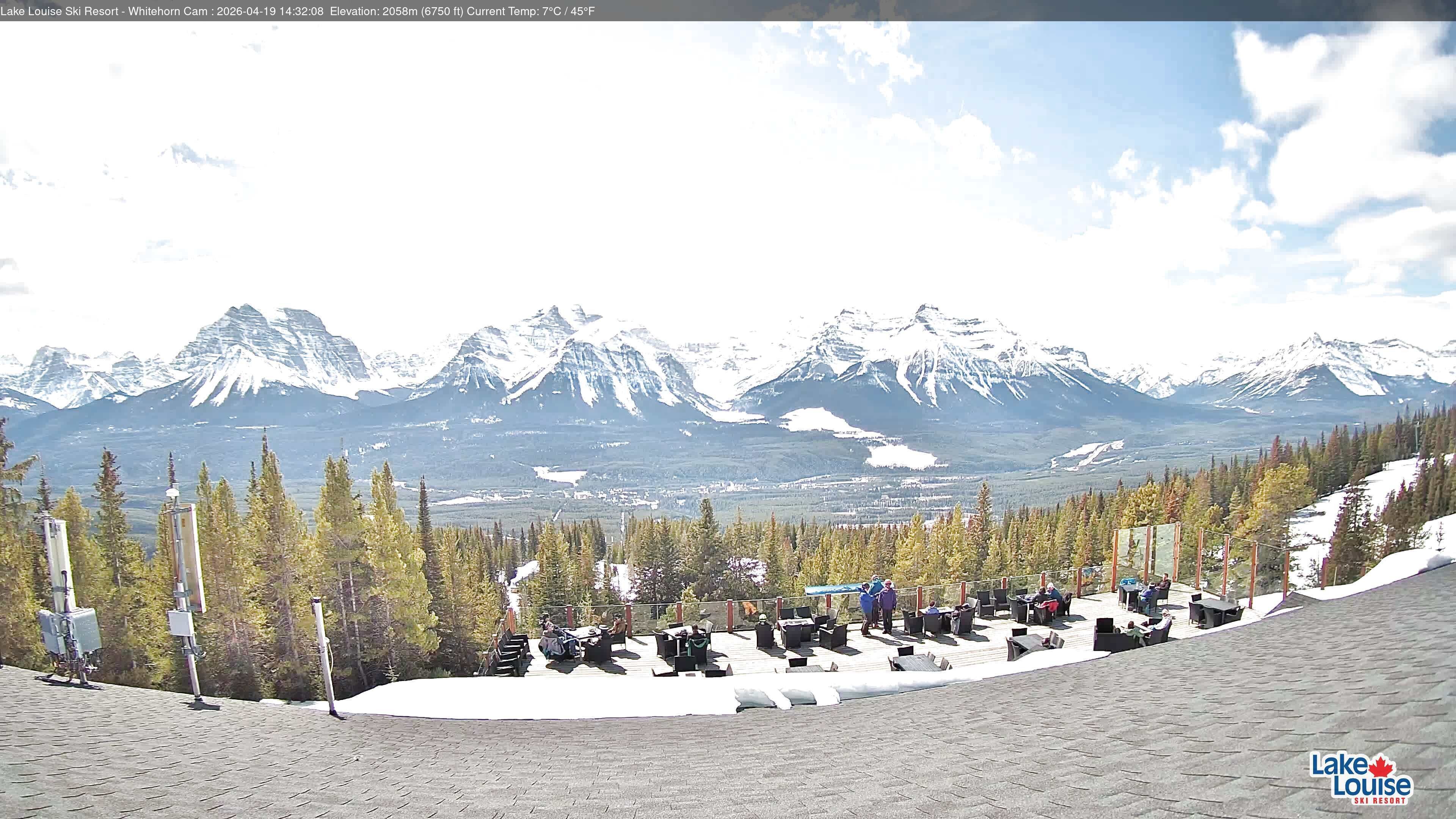 Archived image Webcam Whitehorn Lodge (2.058m)