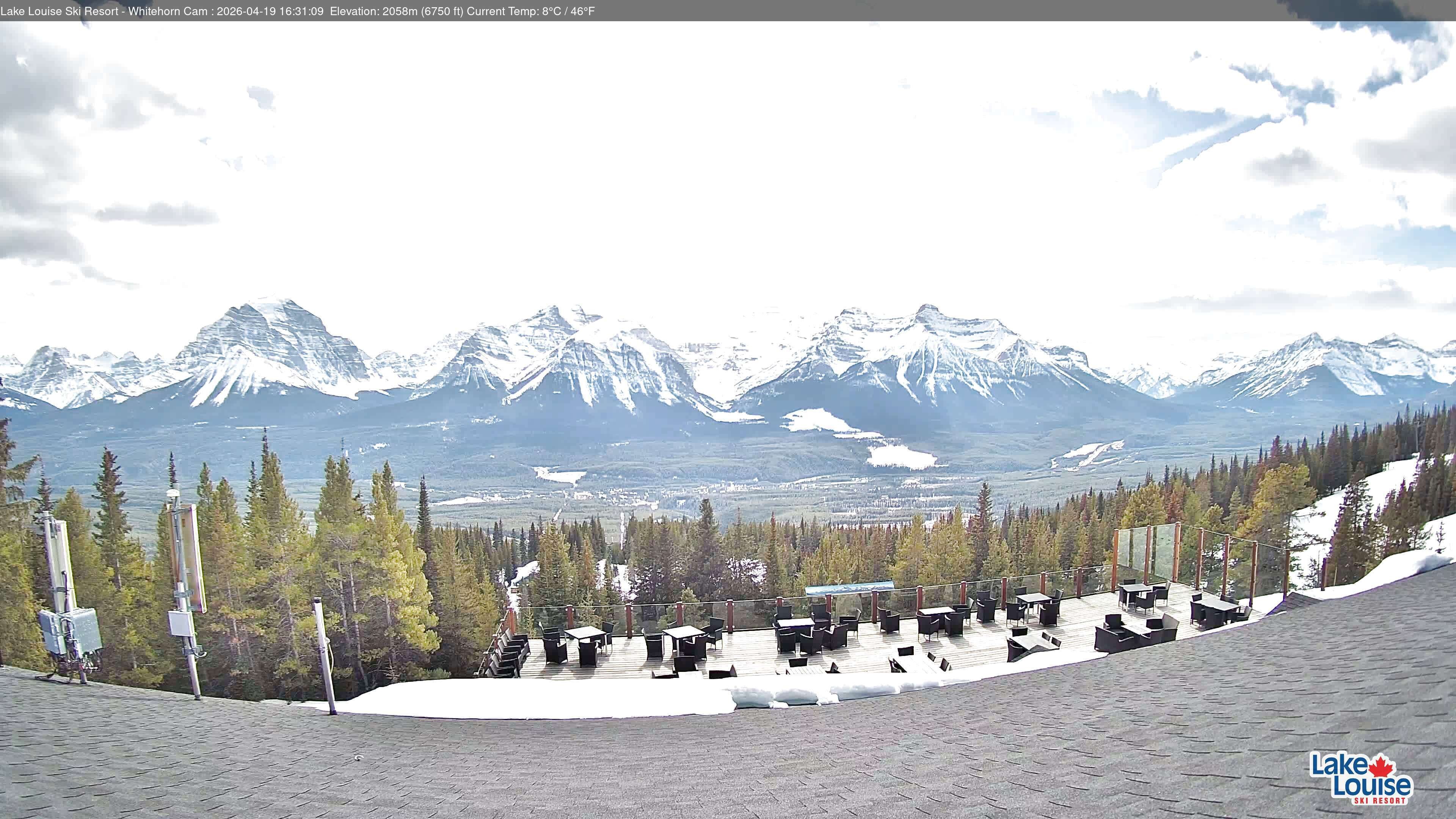 Archived image Webcam Whitehorn Lodge (2.058m)