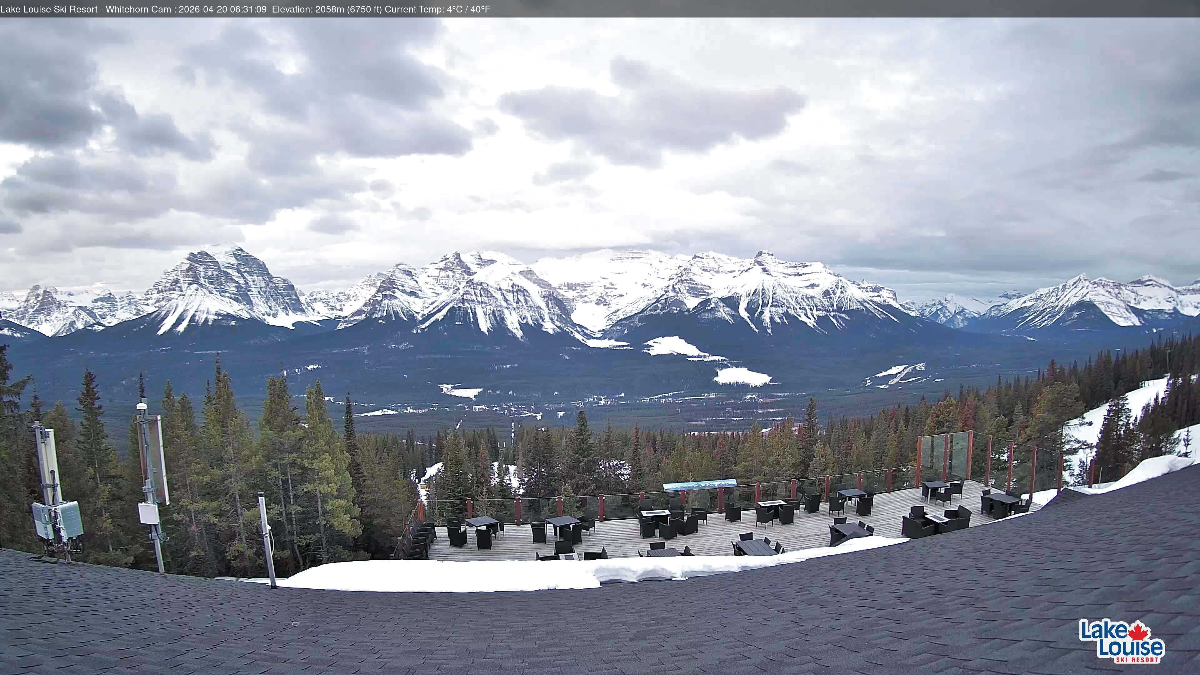 Archiv Foto Webcam Whitehorn Lodge (2.058m)