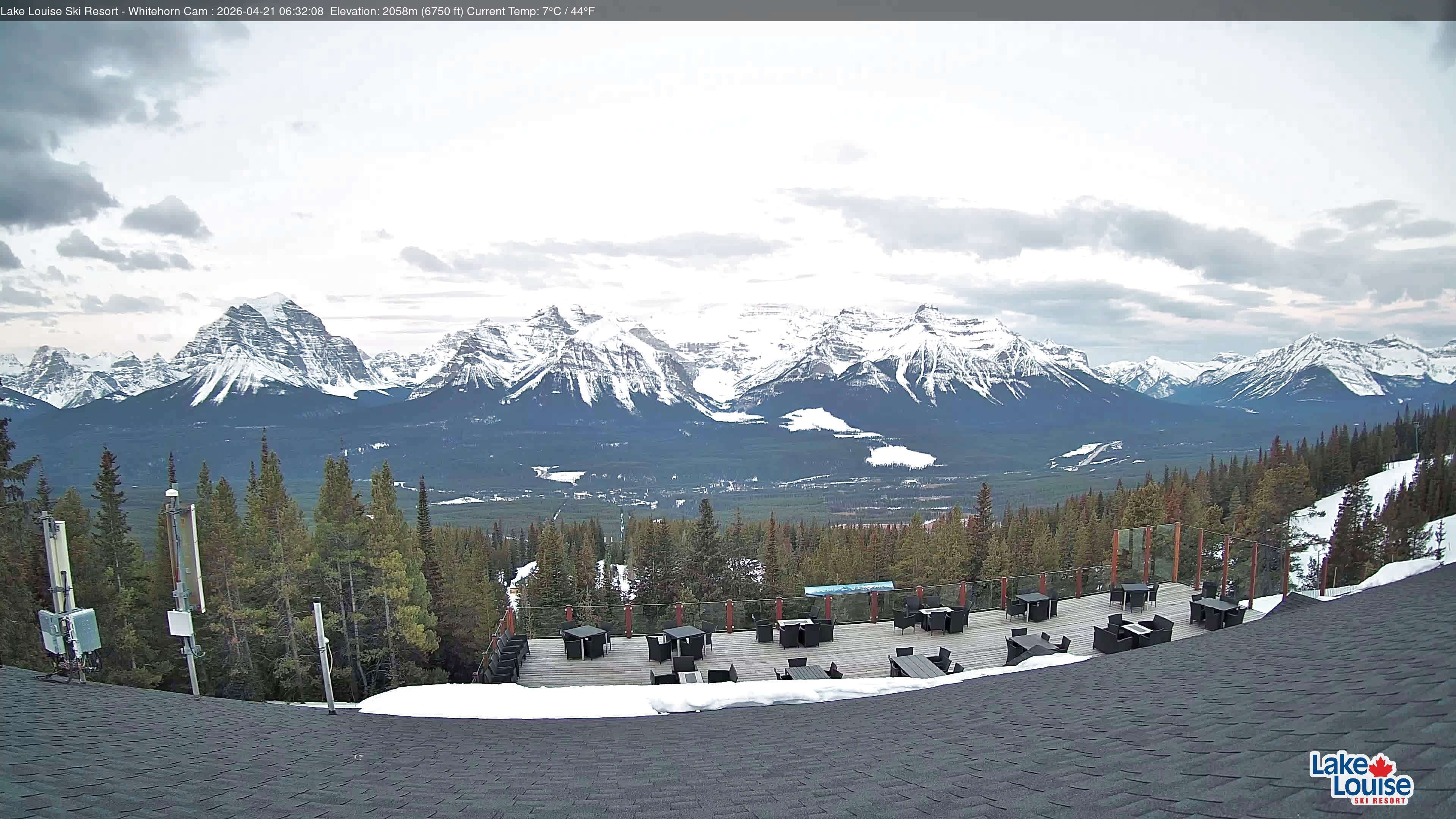 Archiv Foto Webcam Whitehorn Lodge (2.058m)