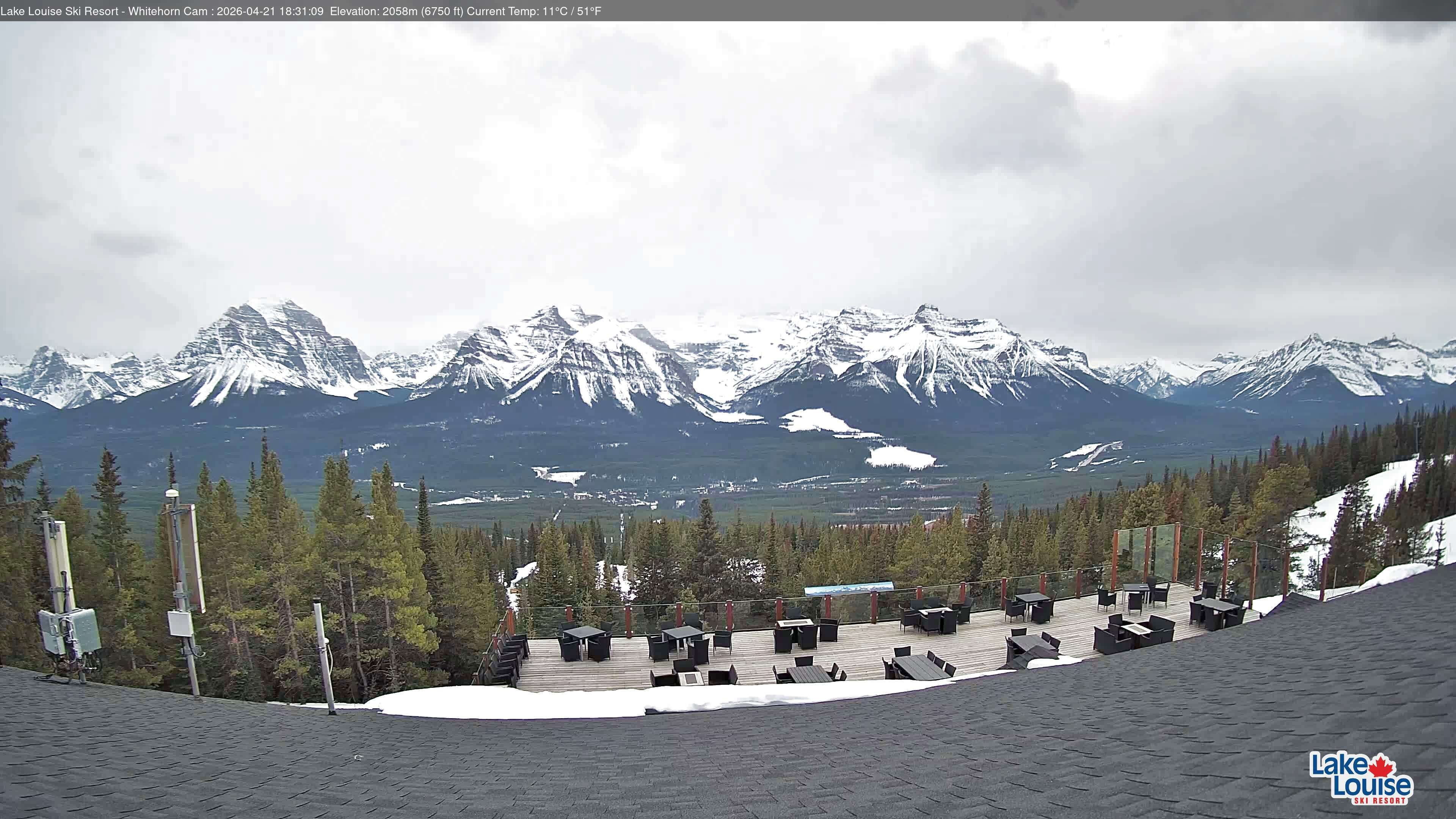Archiv Foto Webcam Whitehorn Lodge (2.058m)