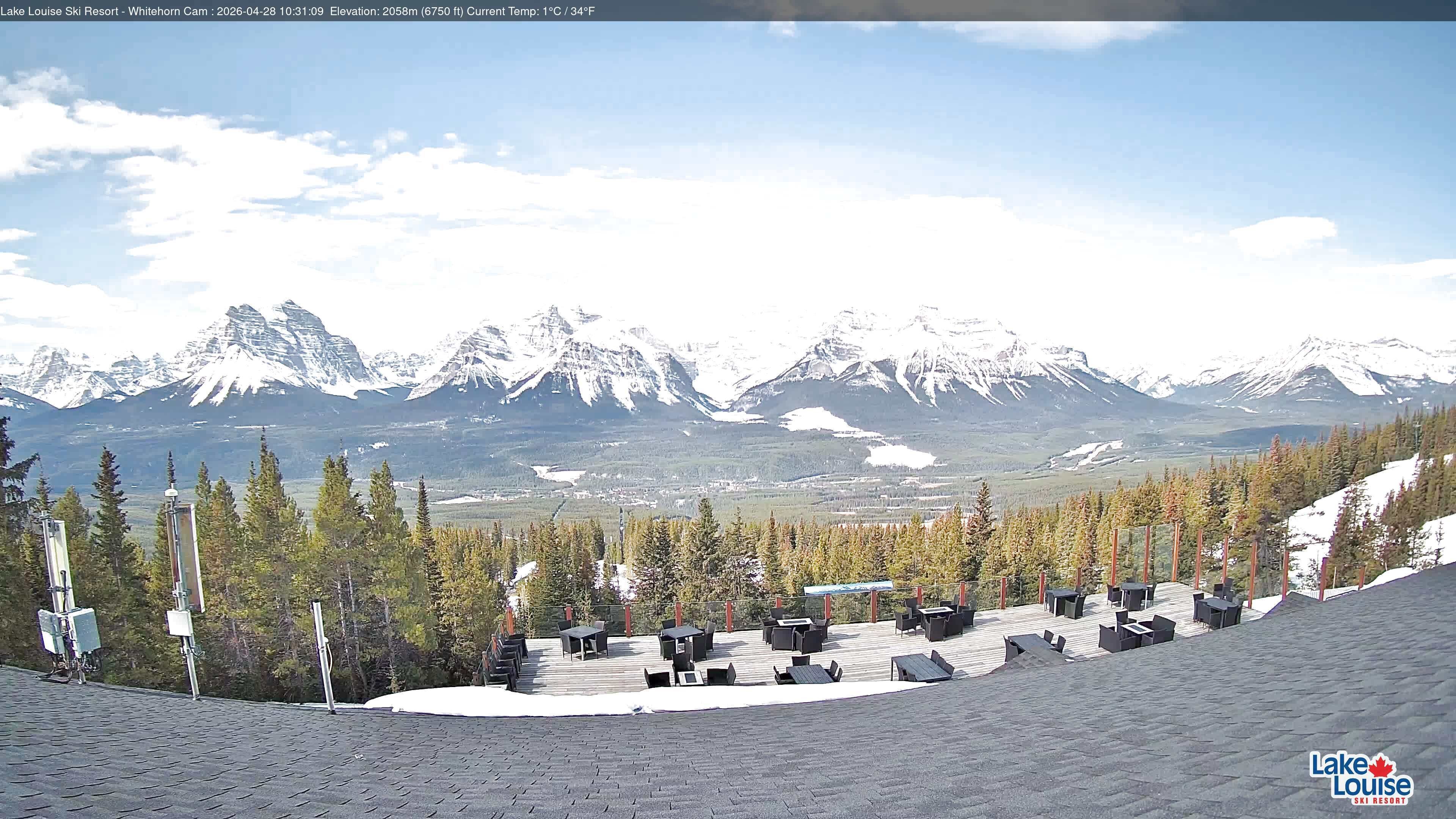 Archived image Webcam Whitehorn Lodge (2.058m)