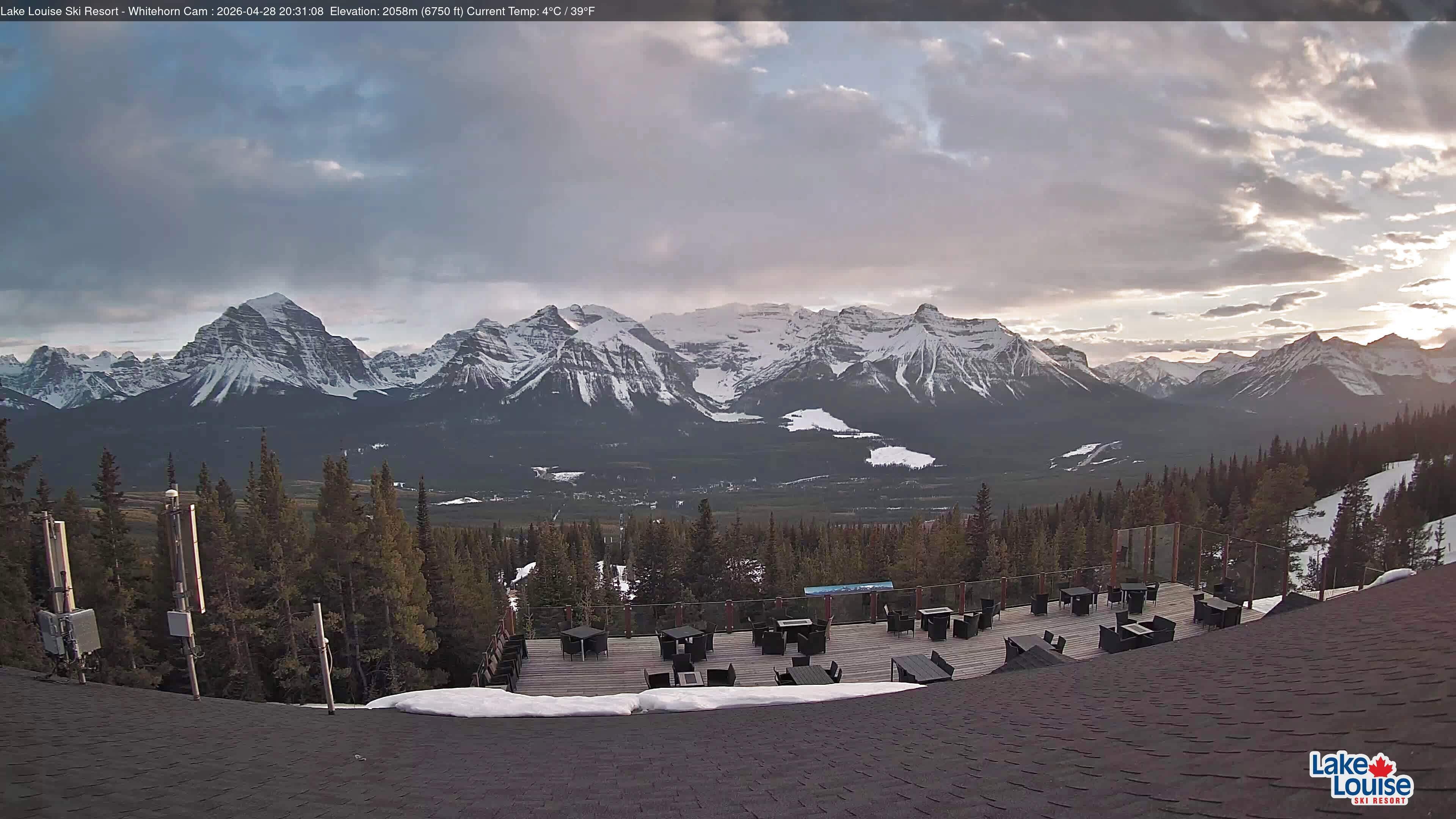 Archived image Webcam Whitehorn Lodge (2.058m)