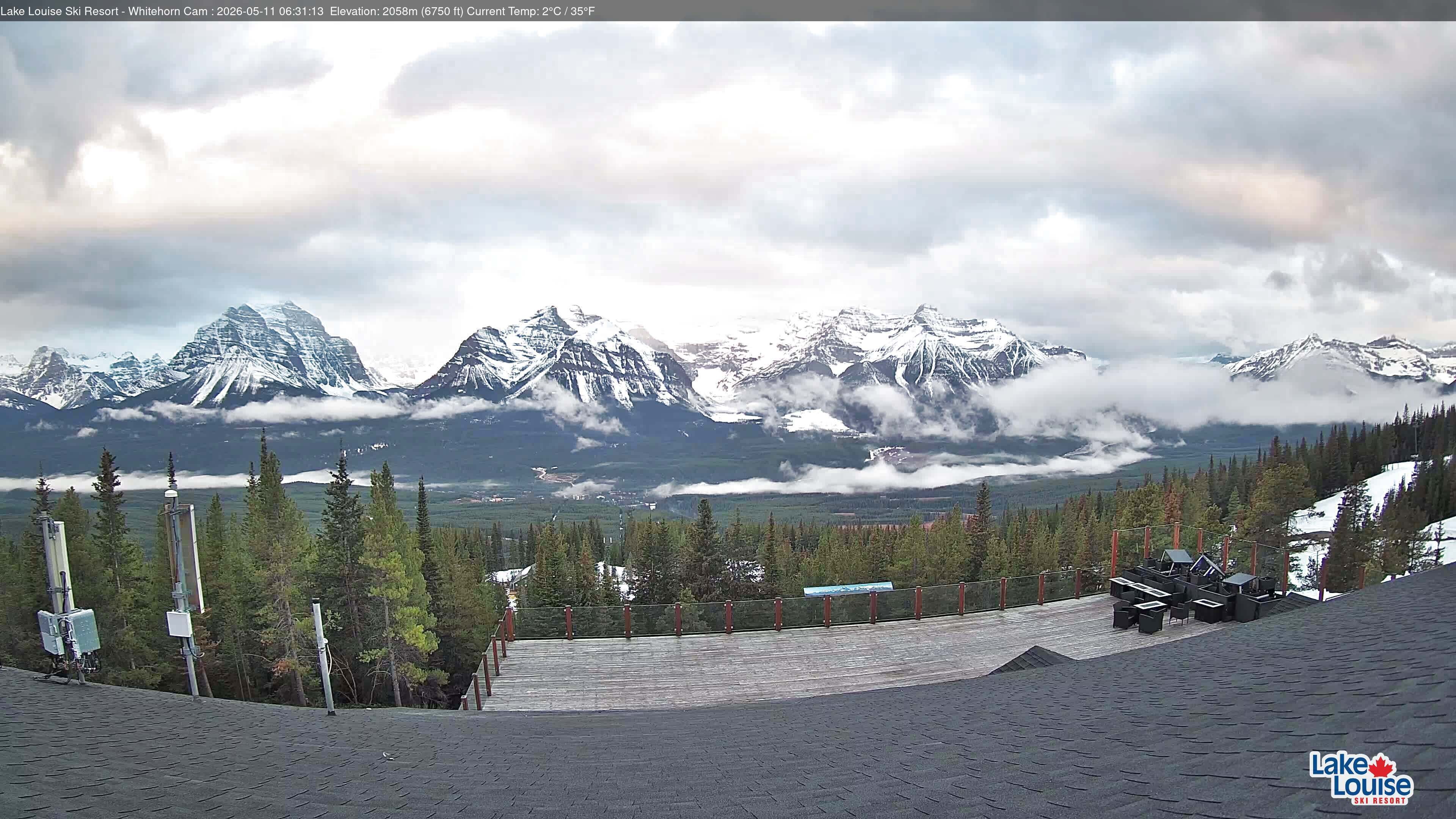 Archiv Foto Webcam Whitehorn Lodge (2.058m)