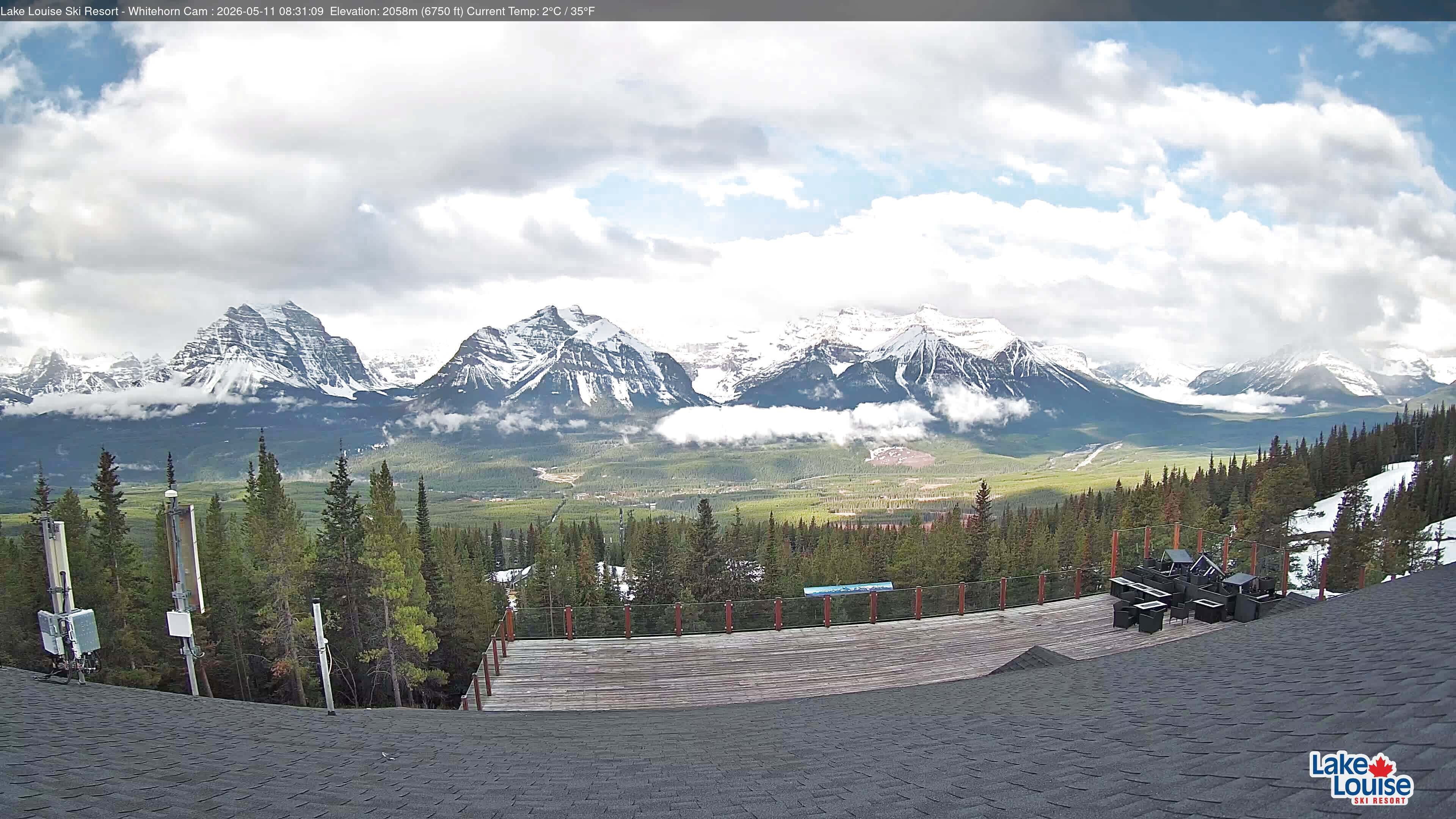 Archiv Foto Webcam Whitehorn Lodge (2.058m)