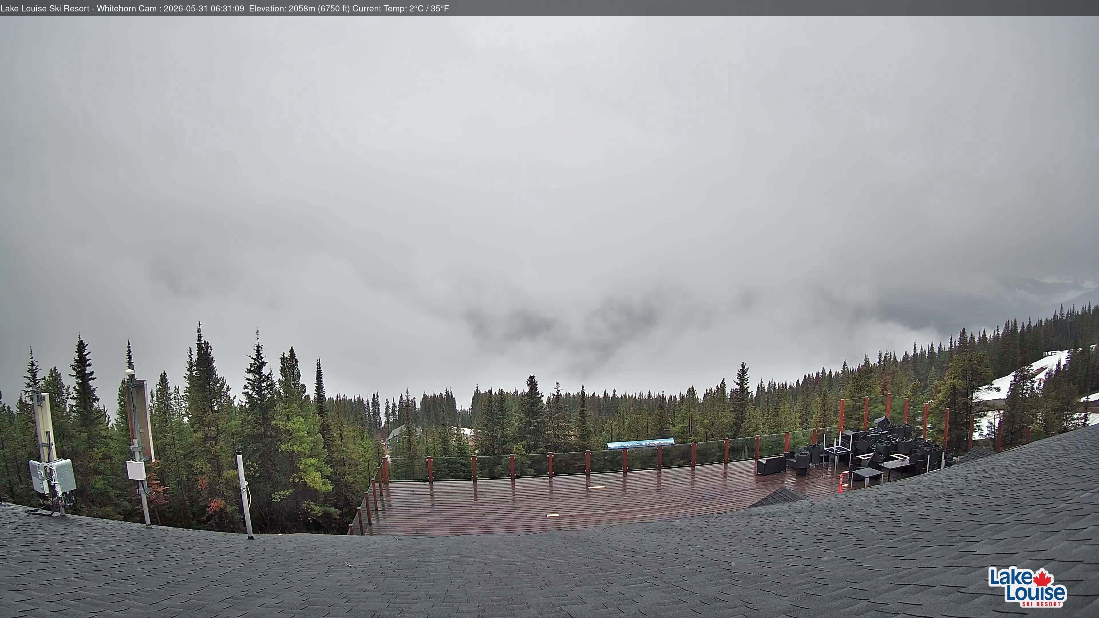 Archiv Foto Webcam Whitehorn Lodge (2.058m)
