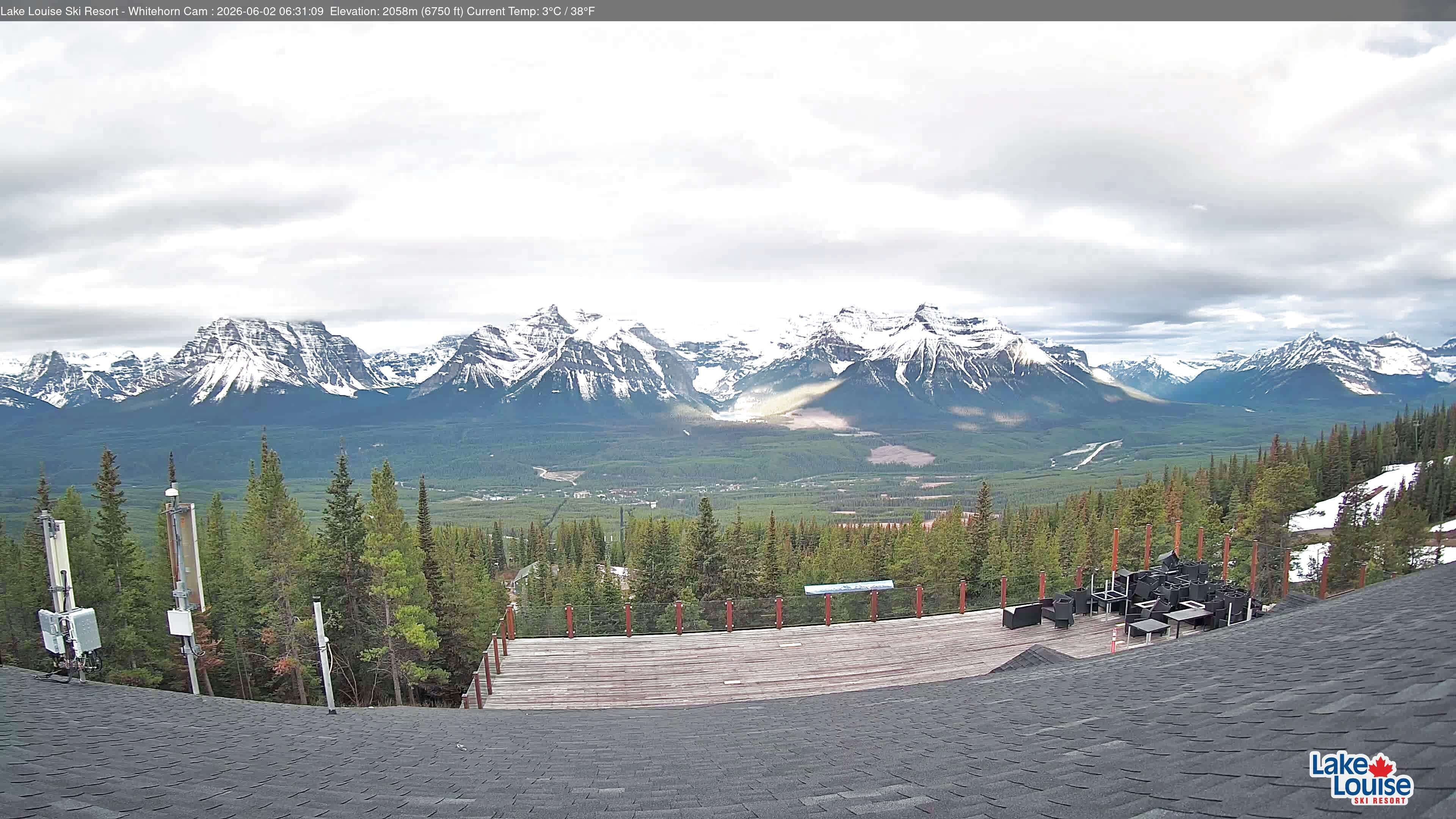 Archiv Foto Webcam Whitehorn Lodge (2.058m)