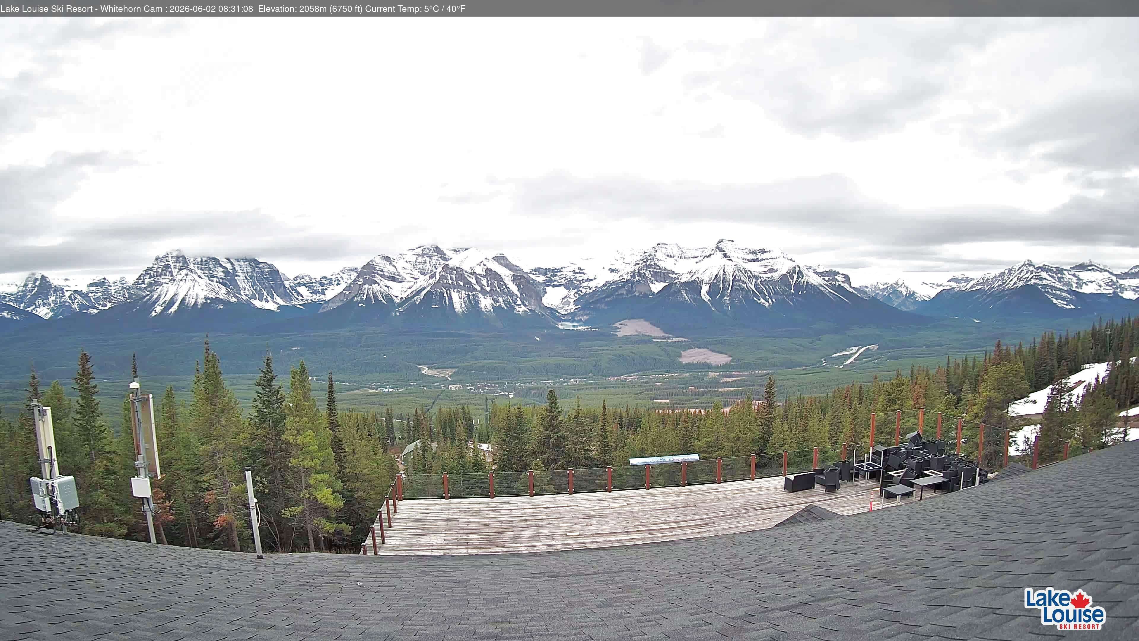 Archiv Foto Webcam Whitehorn Lodge (2.058m)