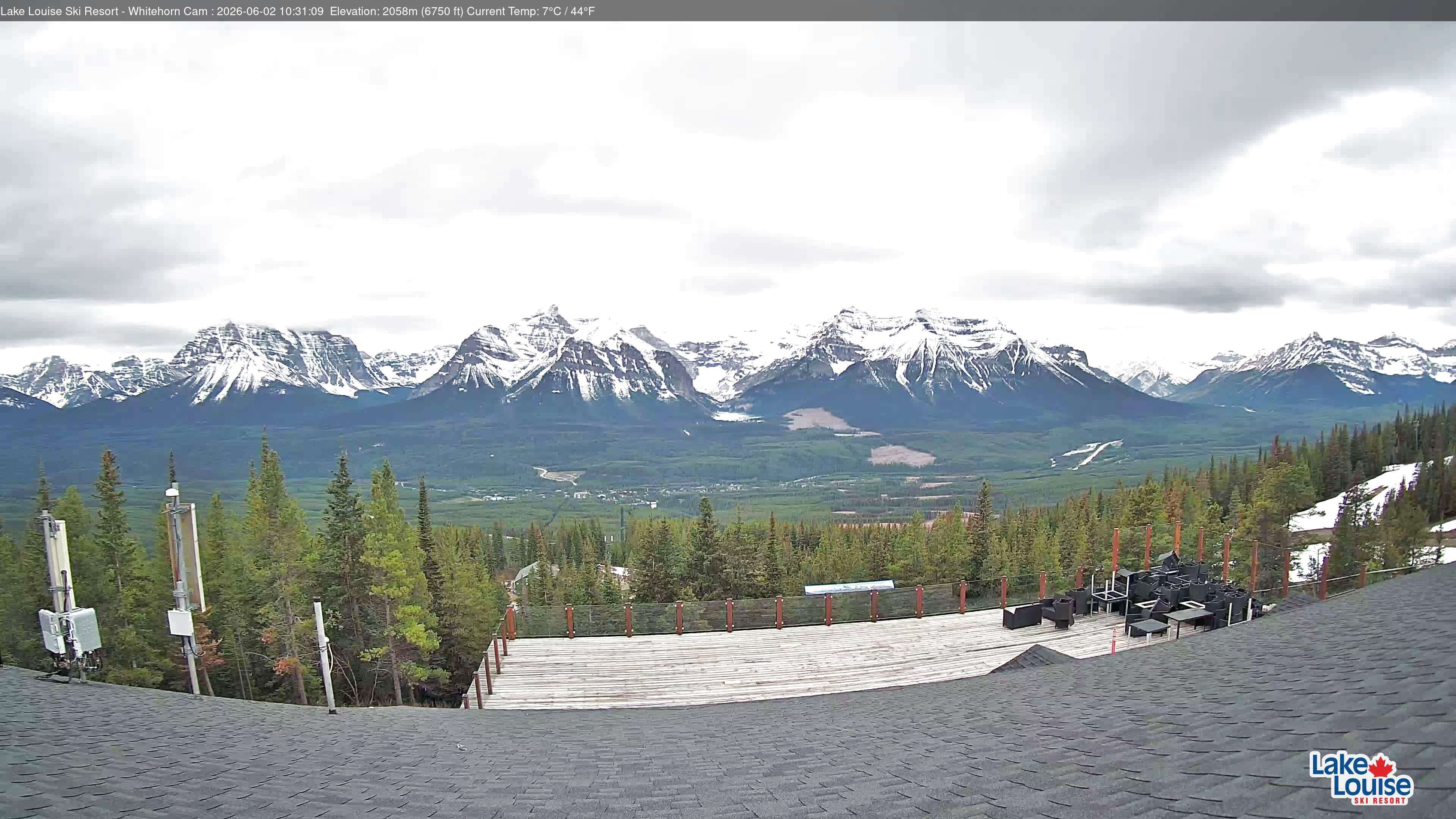 Archiv Foto Webcam Whitehorn Lodge (2.058m)