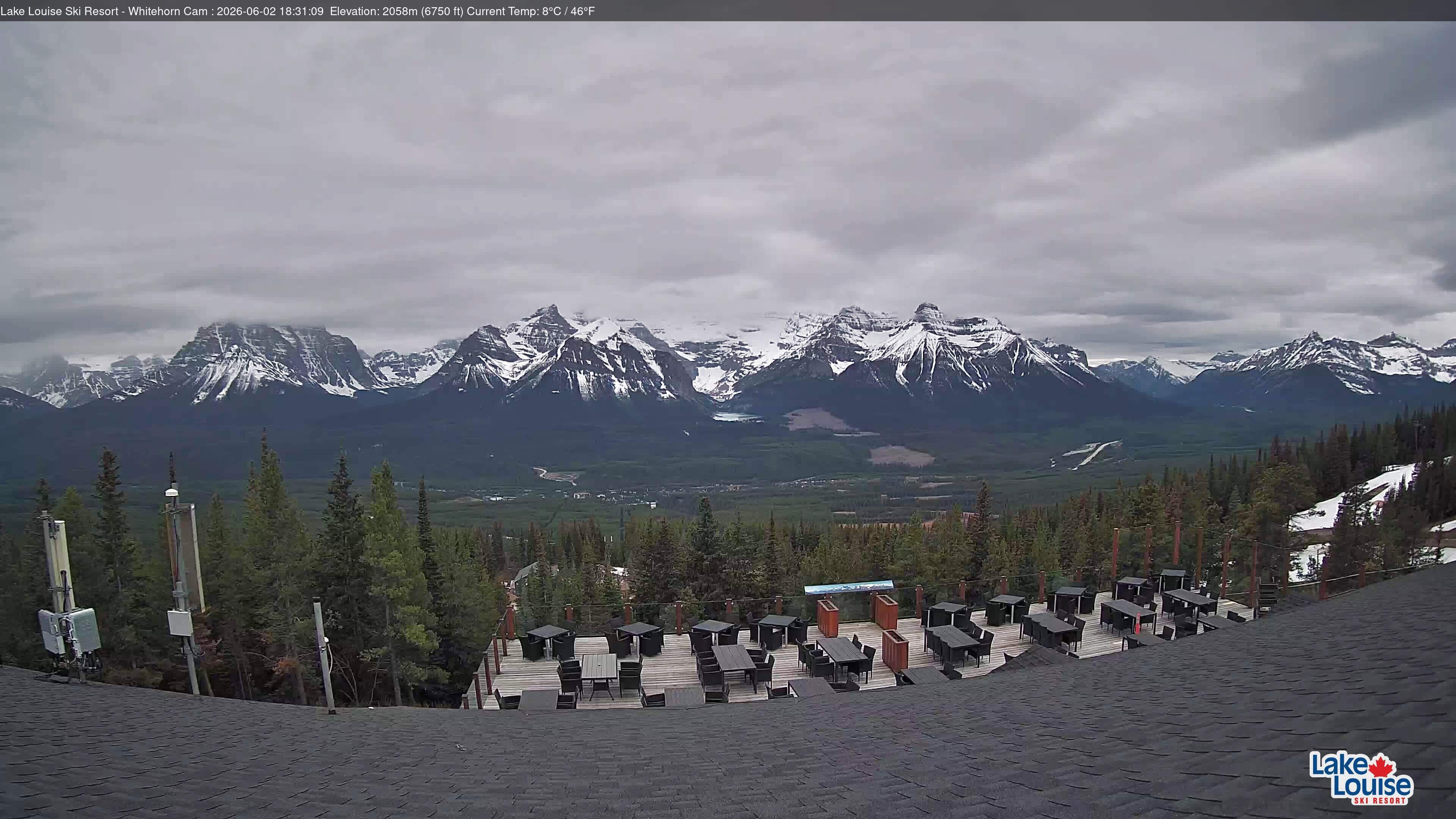 Archiv Foto Webcam Whitehorn Lodge (2.058m)
