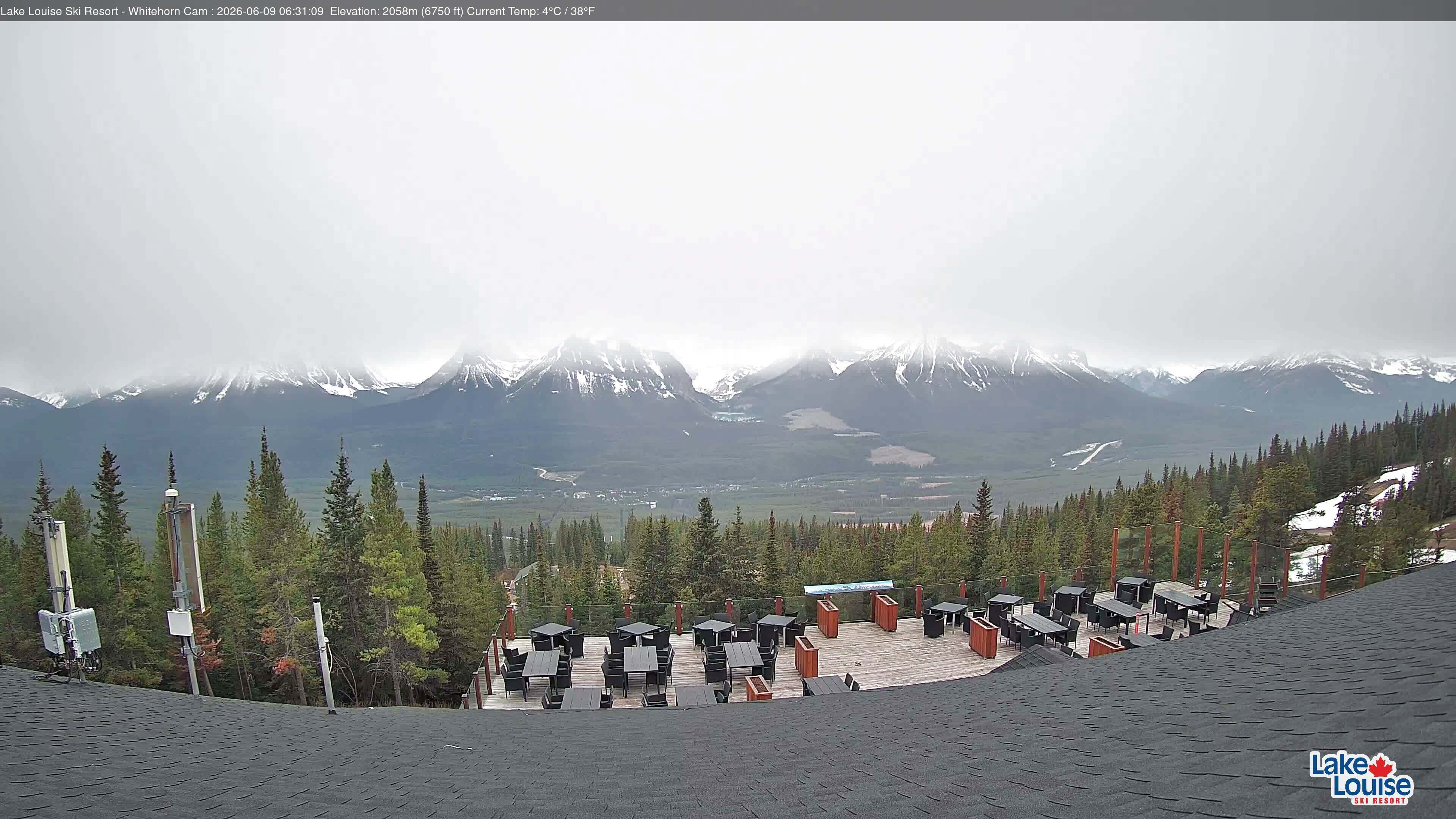 Archiv Foto Webcam Whitehorn Lodge (2.058m)