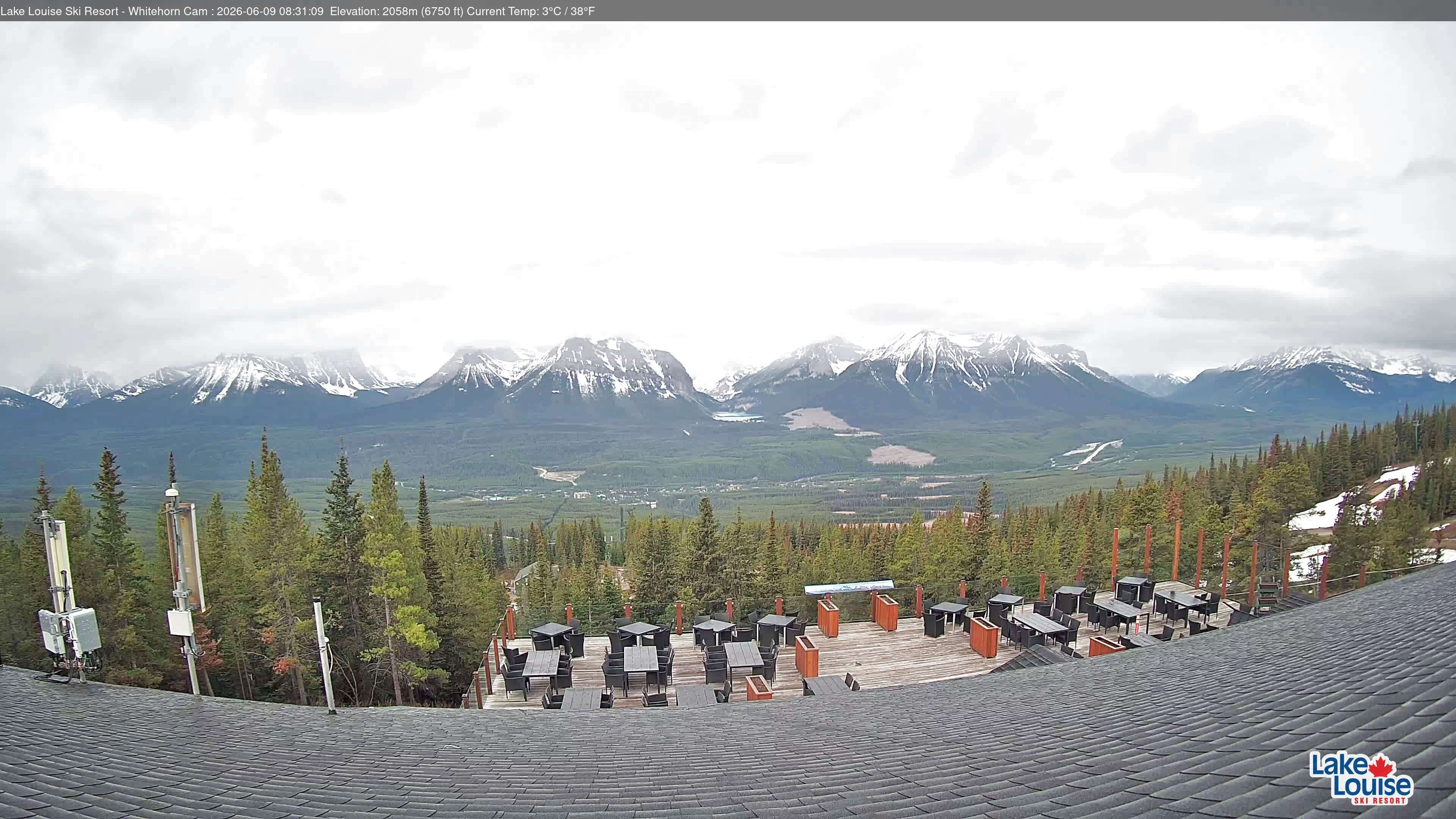 Archiv Foto Webcam Whitehorn Lodge (2.058m)