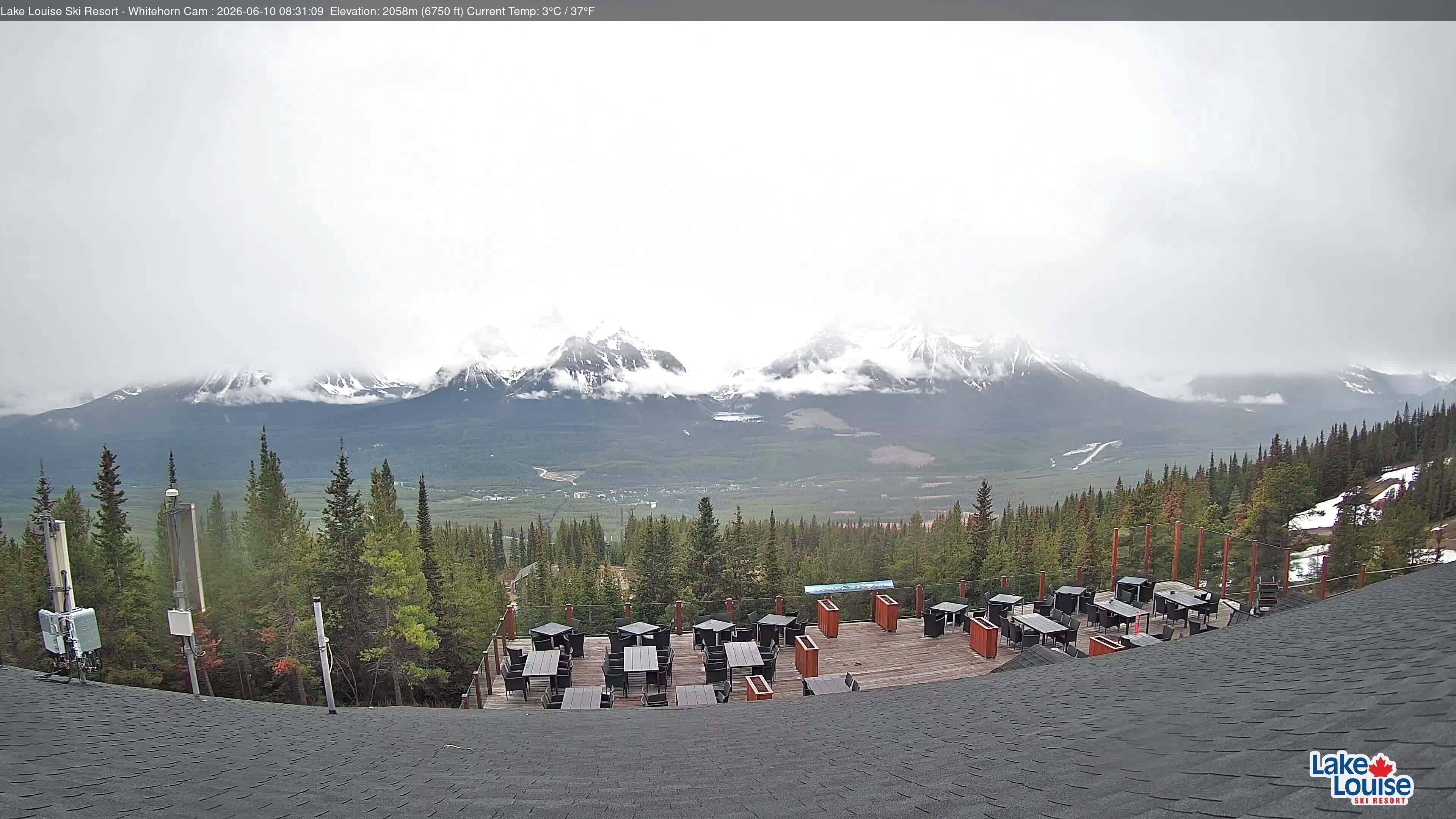 Archived image Webcam Whitehorn Lodge (2.058m)