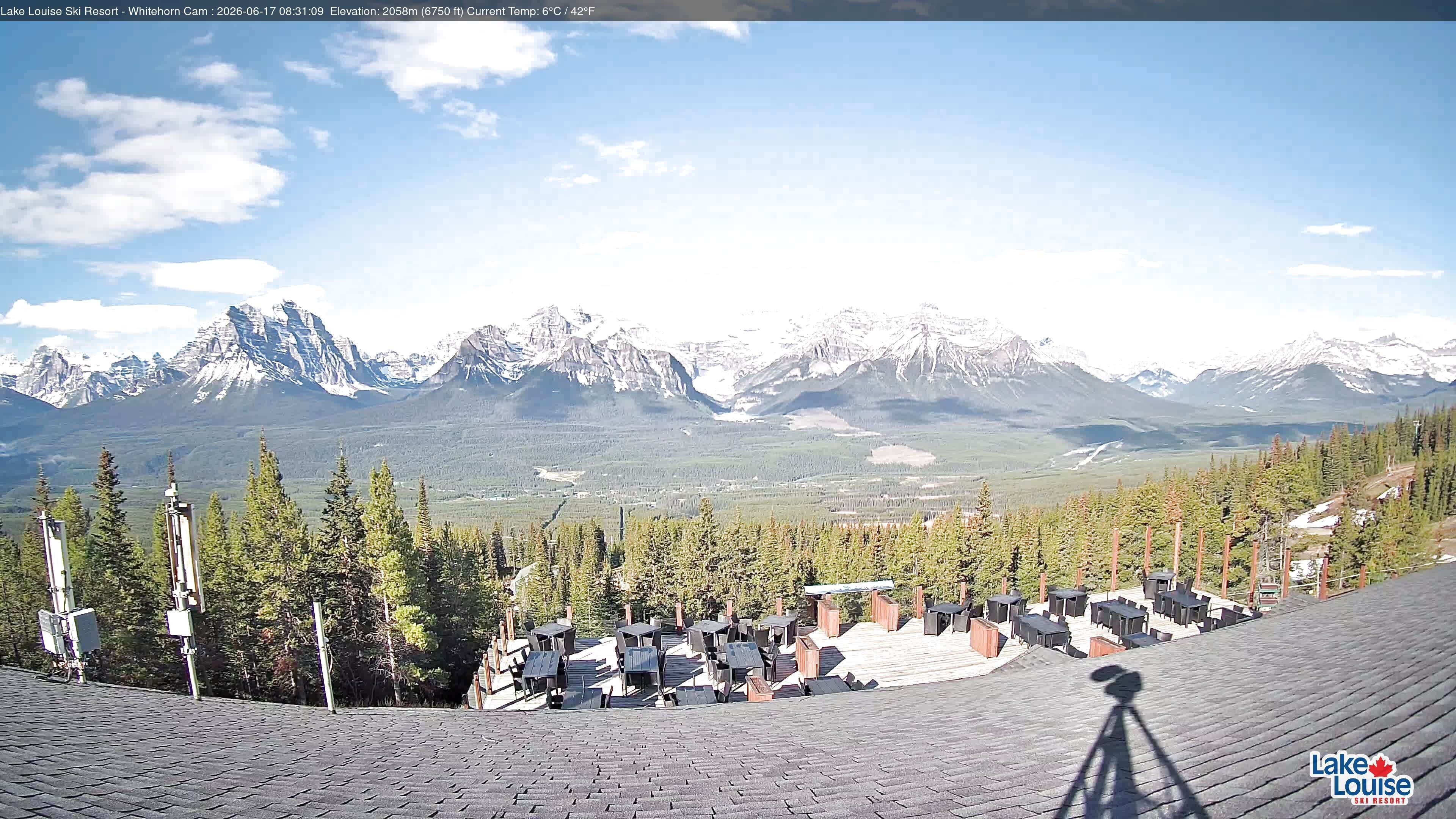 Archiv Foto Webcam Whitehorn Lodge (2.058m)