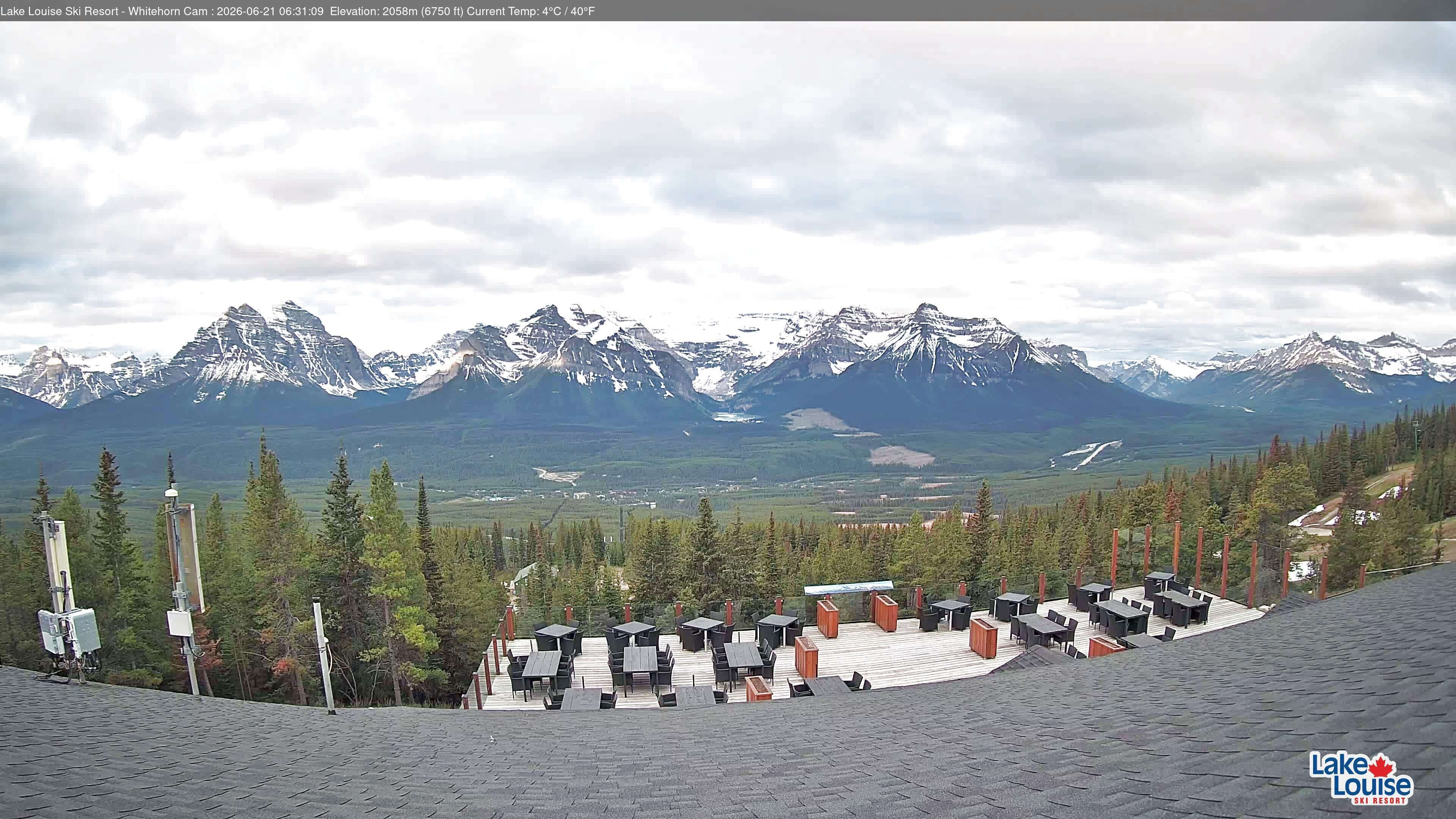 Archiv Foto Webcam Whitehorn Lodge (2.058m)