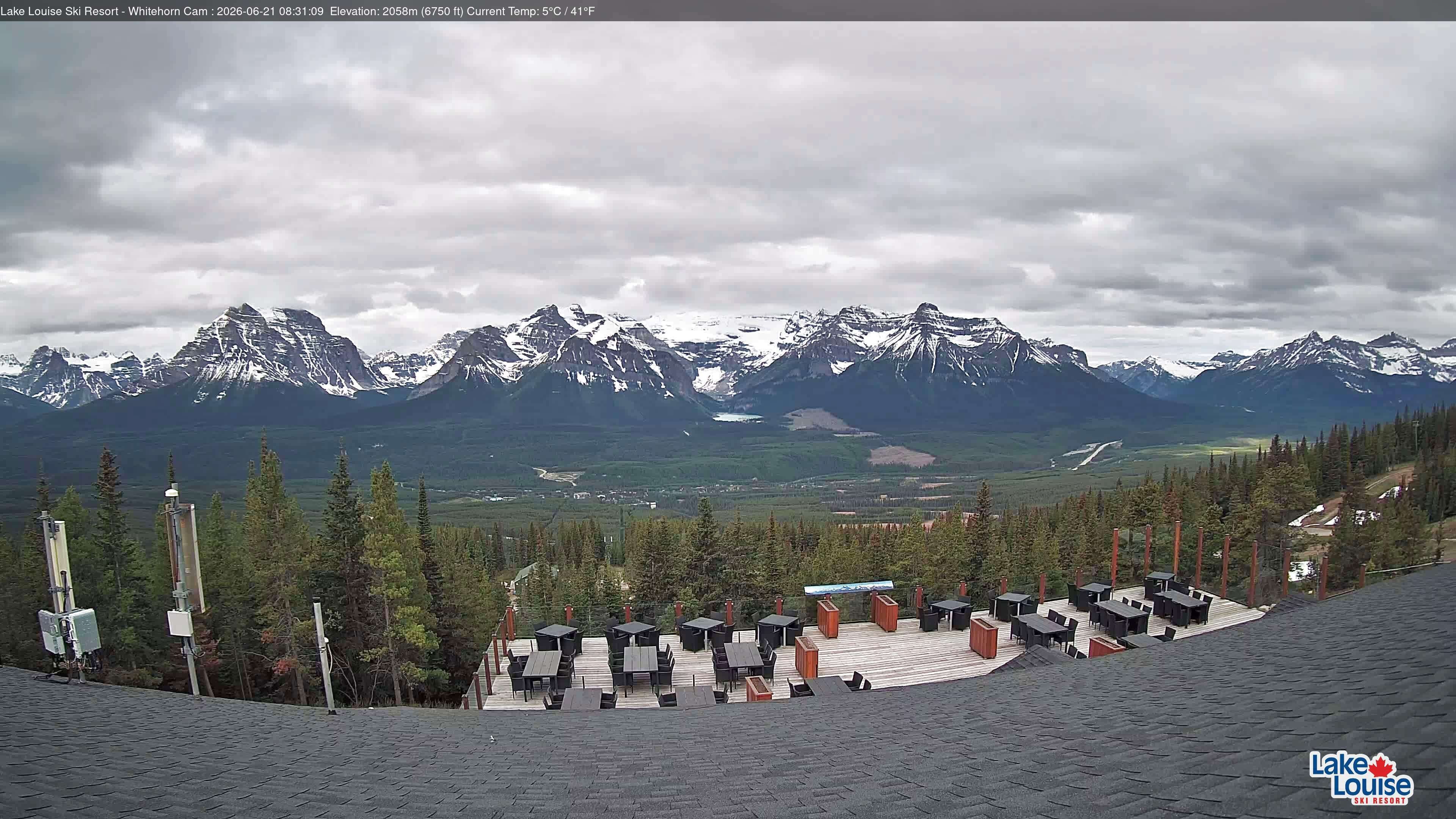 Archiv Foto Webcam Whitehorn Lodge (2.058m)