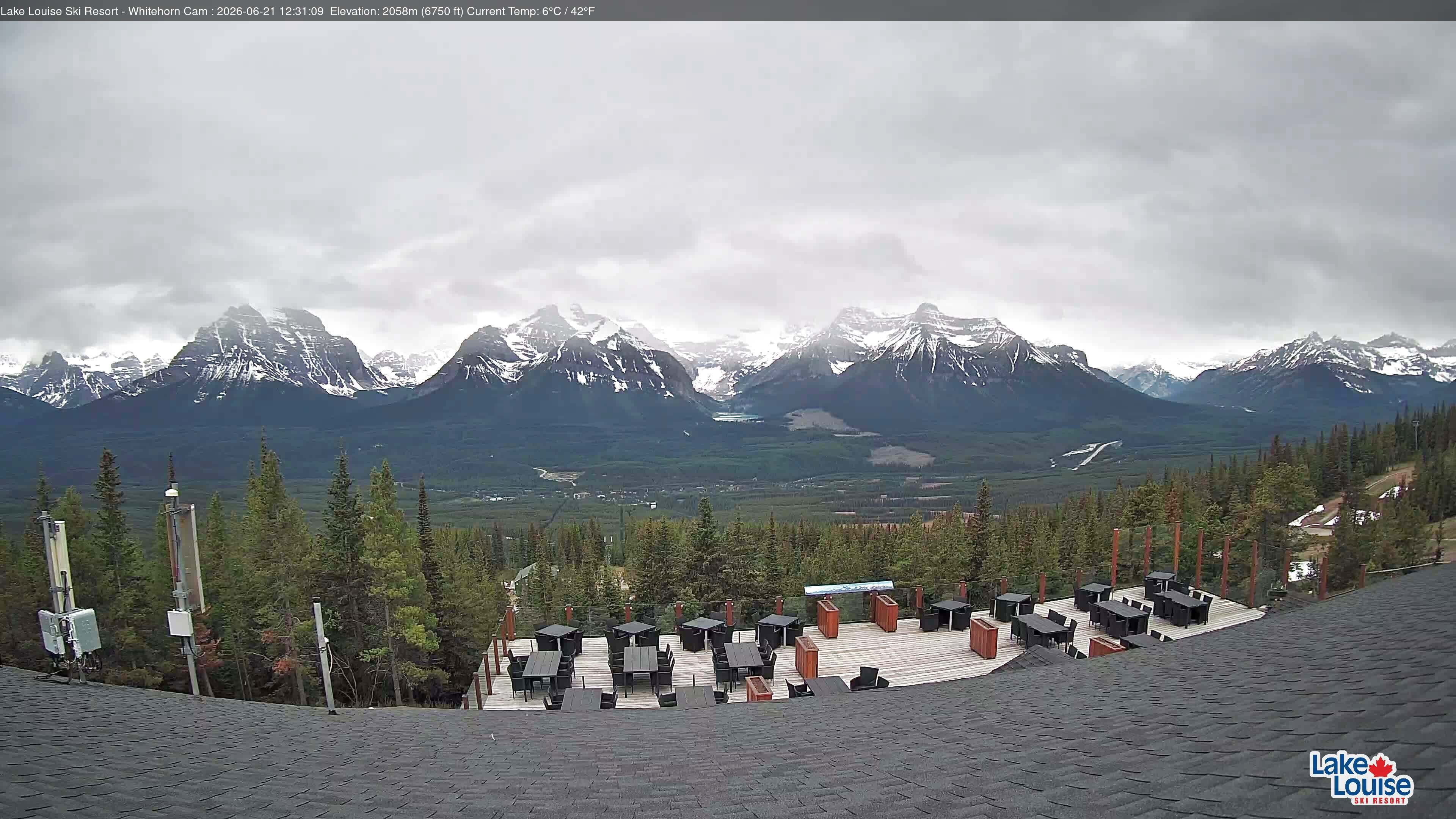 Archiv Foto Webcam Whitehorn Lodge (2.058m)