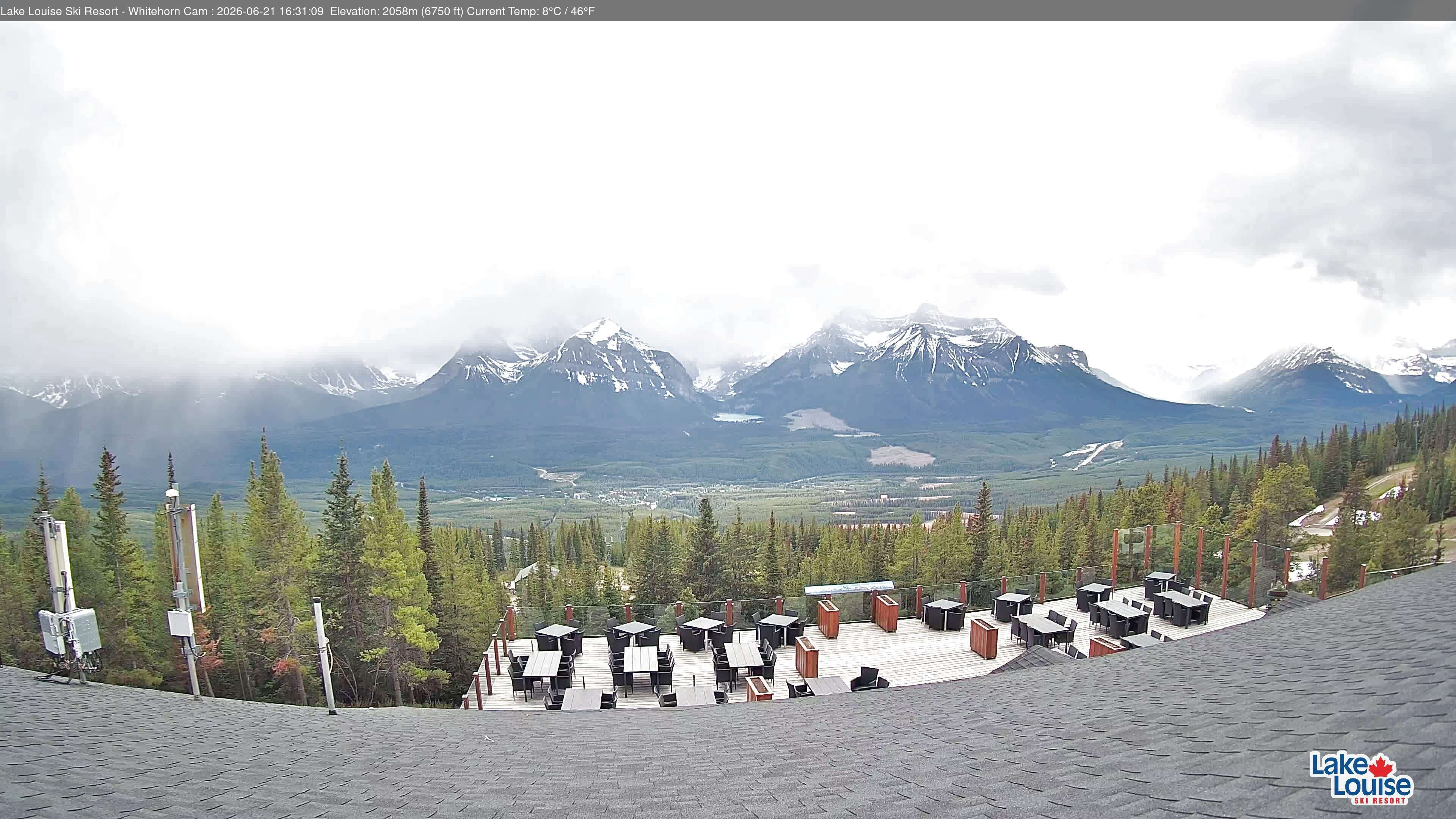 Archiv Foto Webcam Whitehorn Lodge (2.058m)