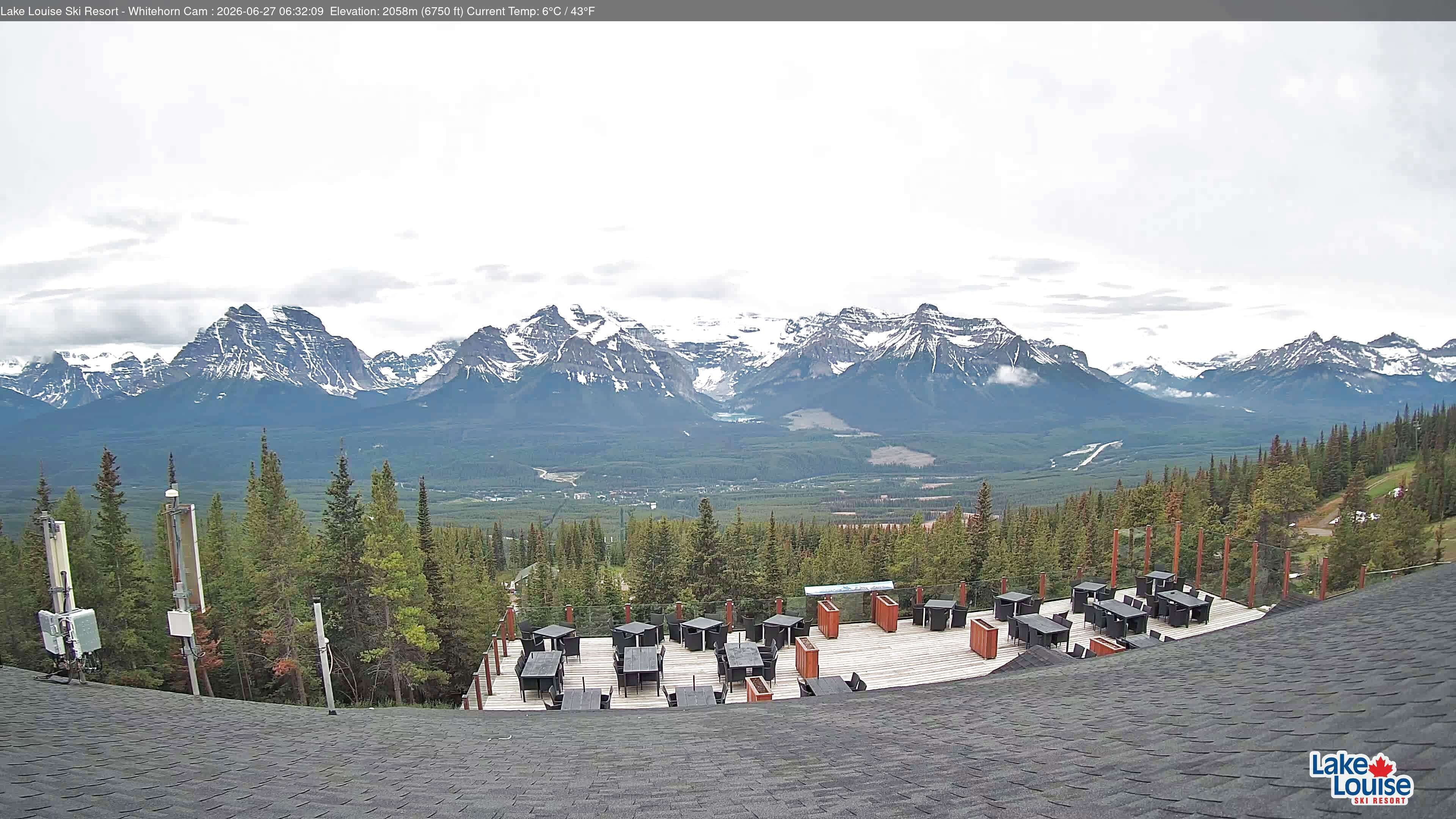 Archiv Foto Webcam Whitehorn Lodge (2.058m)
