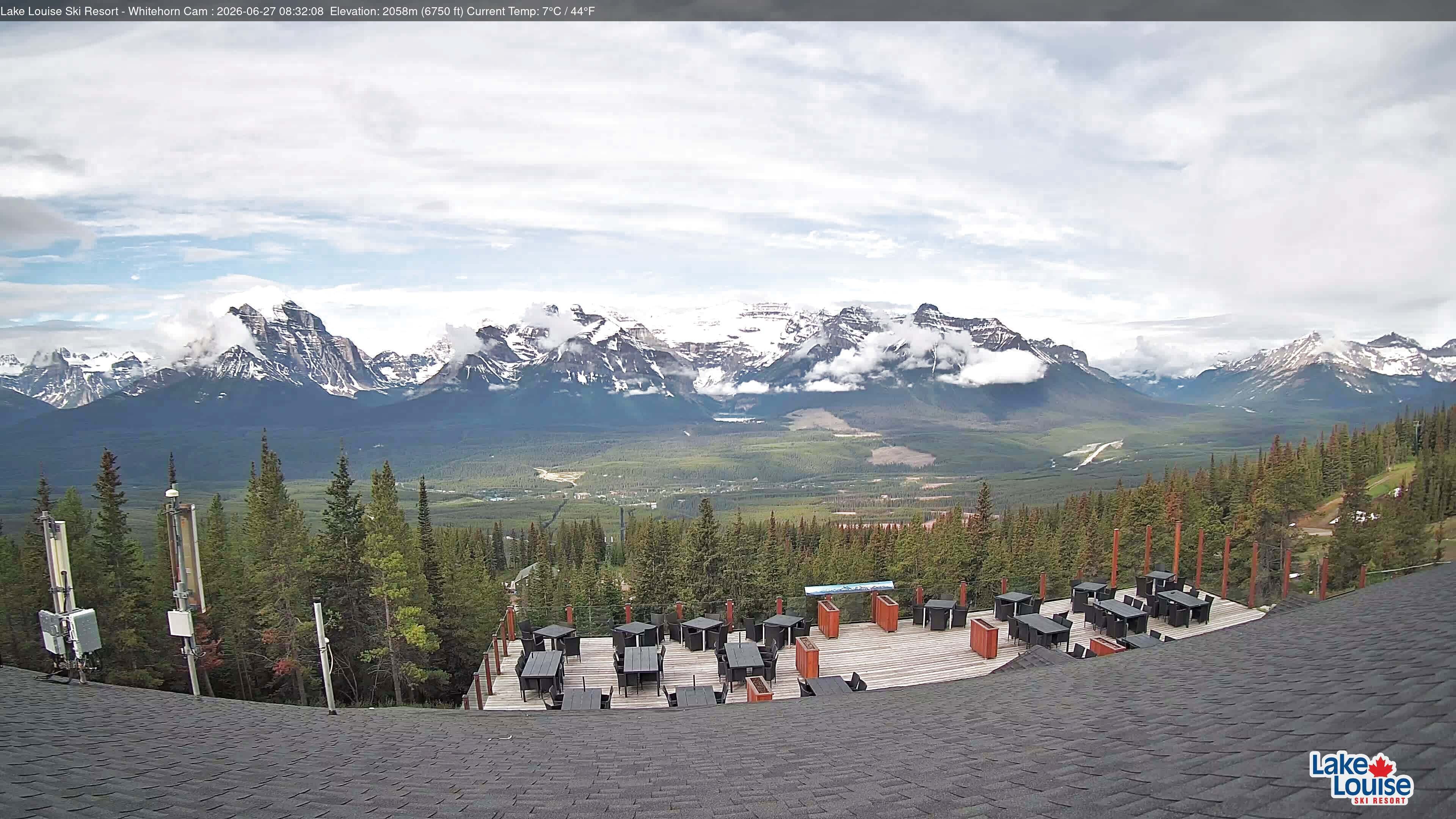 Archiv Foto Webcam Whitehorn Lodge (2.058m)